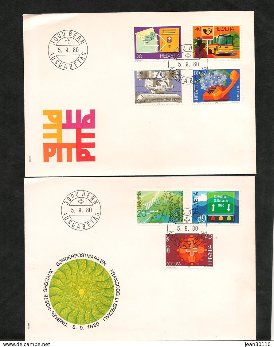 ANNÉE 1980 : 4 ENVELOPPES - Maschinenstempel (EMA)