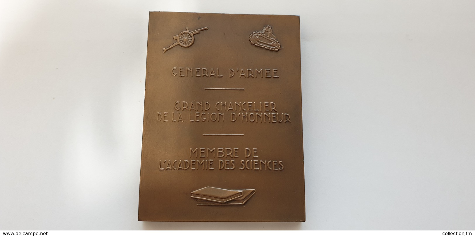 MEDAILLE / PLAQUE BRONZE GAL DASSAULT - Other & Unclassified