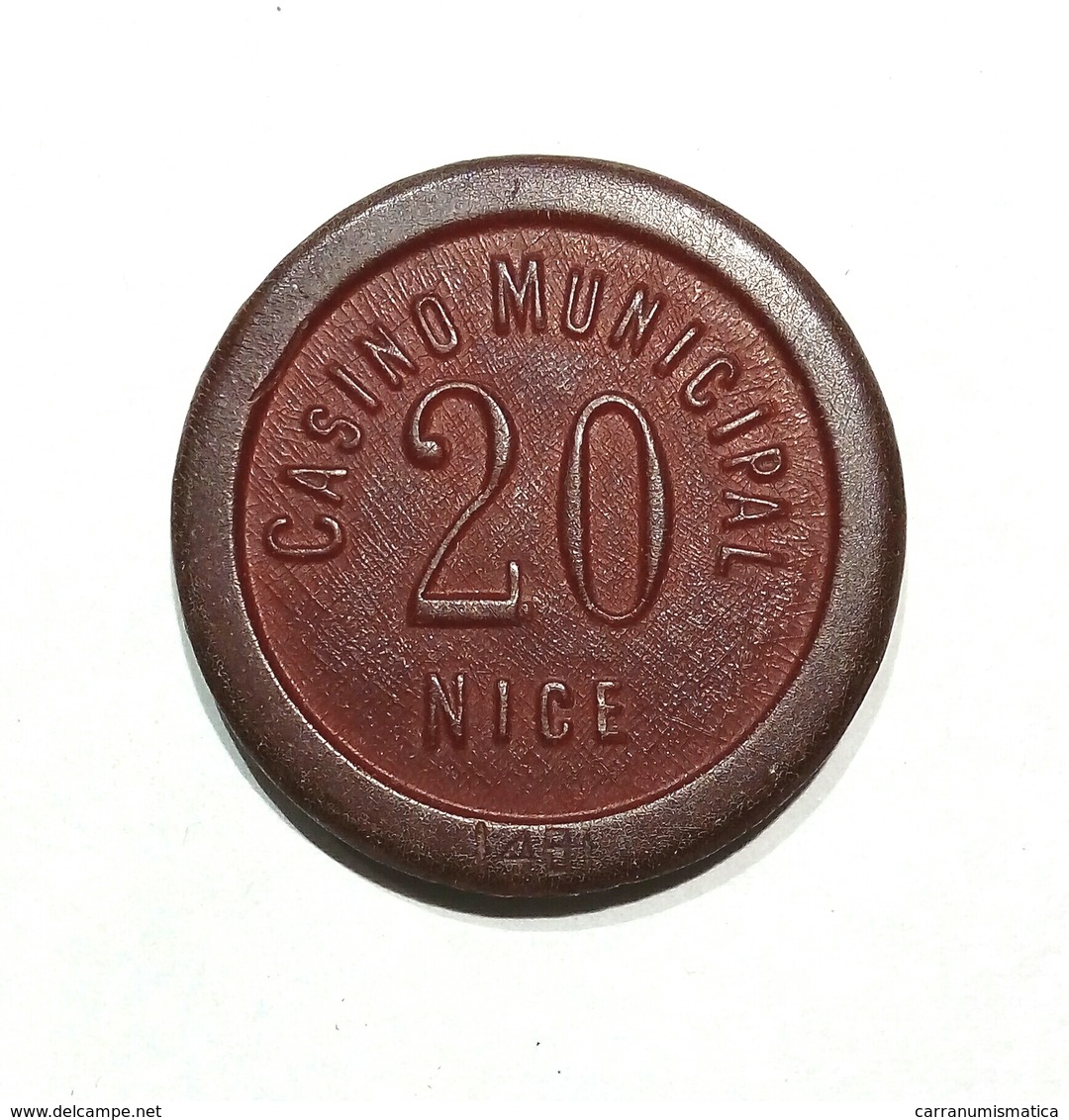 NICE / NIZZA - Casinò MUNICIPAL De NICE - FICHA / CHIP / FICHE / TOKEN Da 20 - Casino