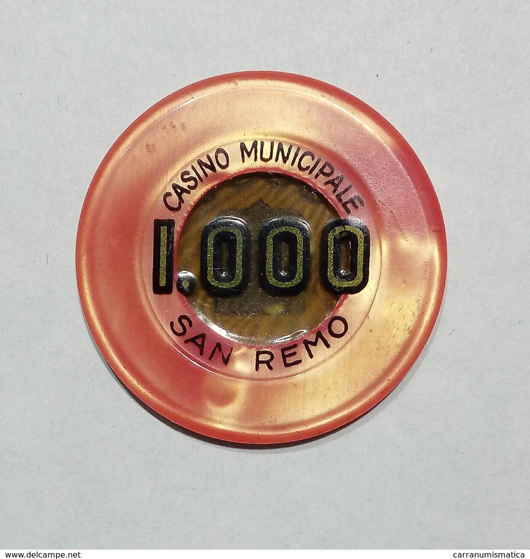 SAN REMO - Casinò MUNICIPALE Di SAN REMO - FICHA / CHIP / FICHE / TOKEN Da 1000 - Casino