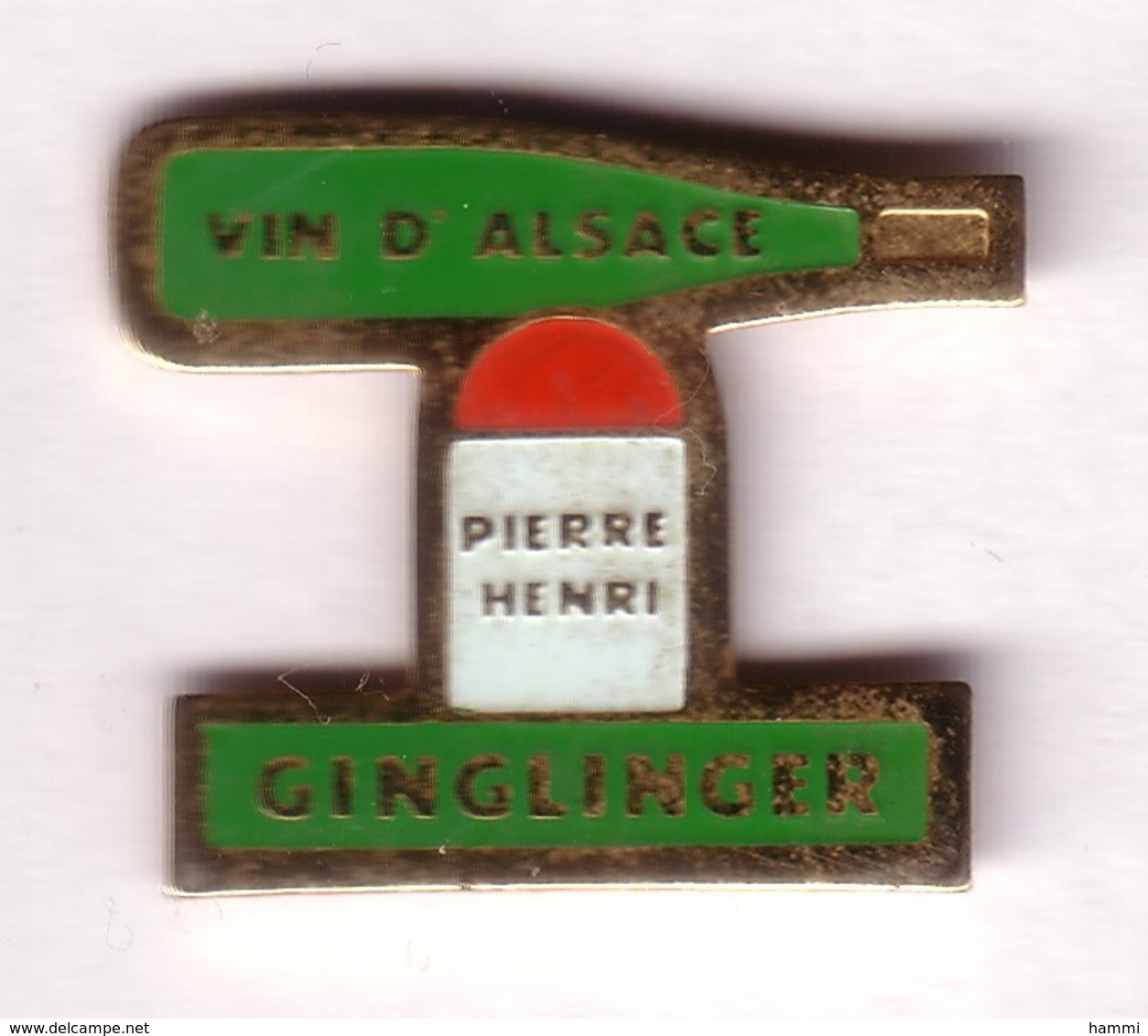 N224 Pin's Vin Eguisheim Alsace Pierre Henry Ginglinger Achat Immédiat - Boissons