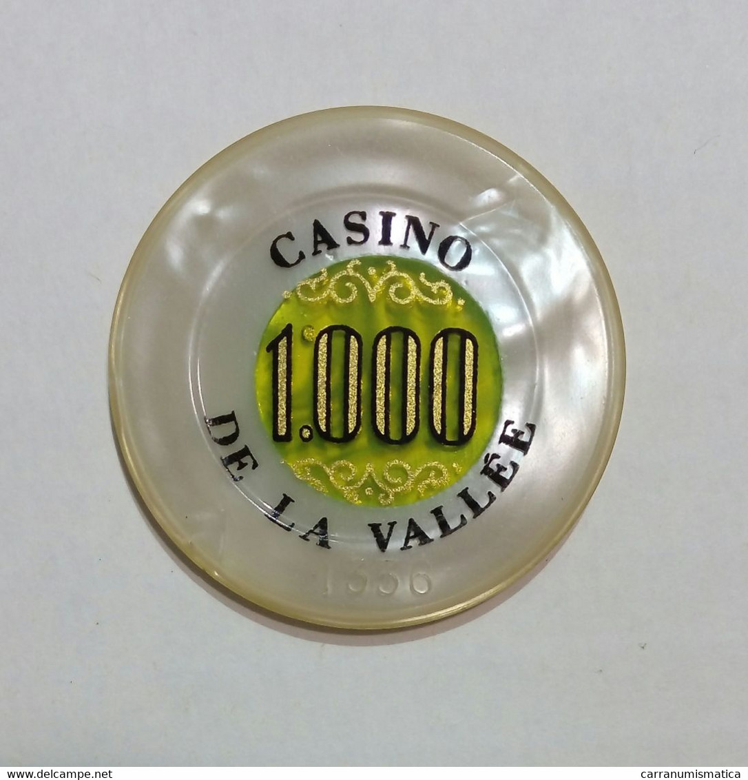 [NC] SAINT VINCENT (AOSTA) - Casinò De La Vallée - CHIP / FICHE / TOKEN Da 1000 - Casino