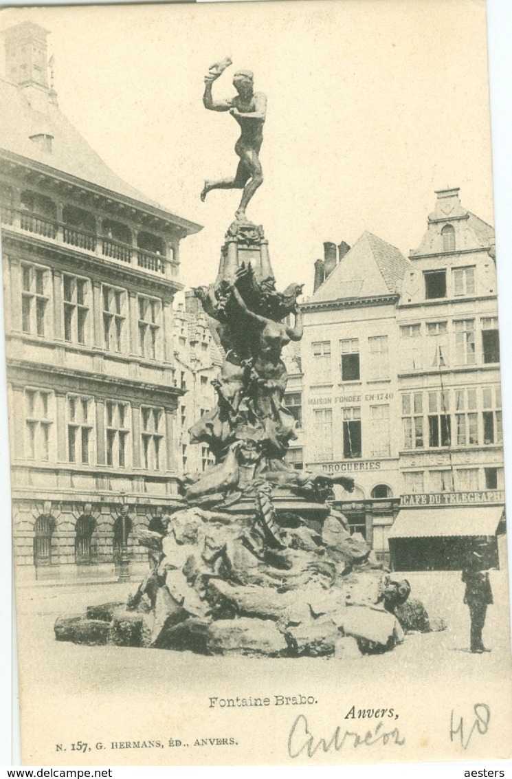 Anvers; Fontaine Brabo - Non Voyagé. (G. Hermans - Anvers) - Antwerpen