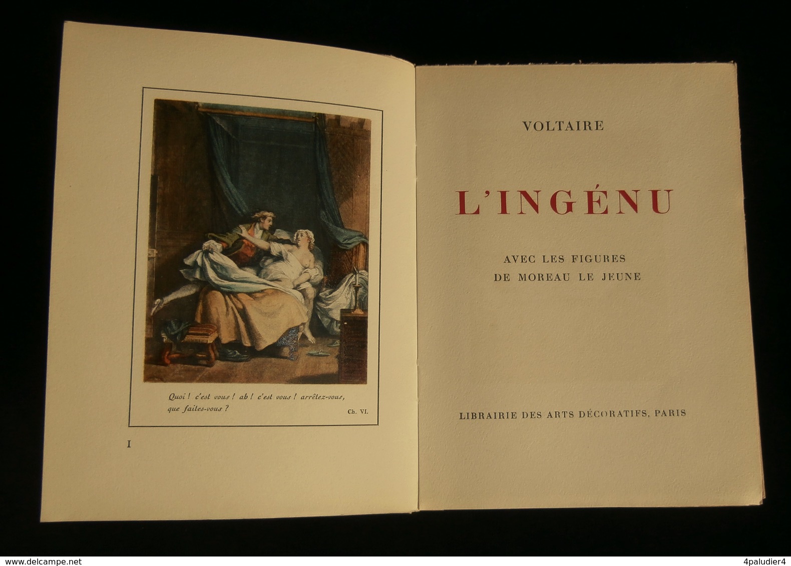 (illustré Moderne )  L'INGENU Par VOLTAIRE Ill .  MOREAU LE JEUNE  1946 LIBRAIRIE DES ARTS DECORATIFS PARIS - Kunst