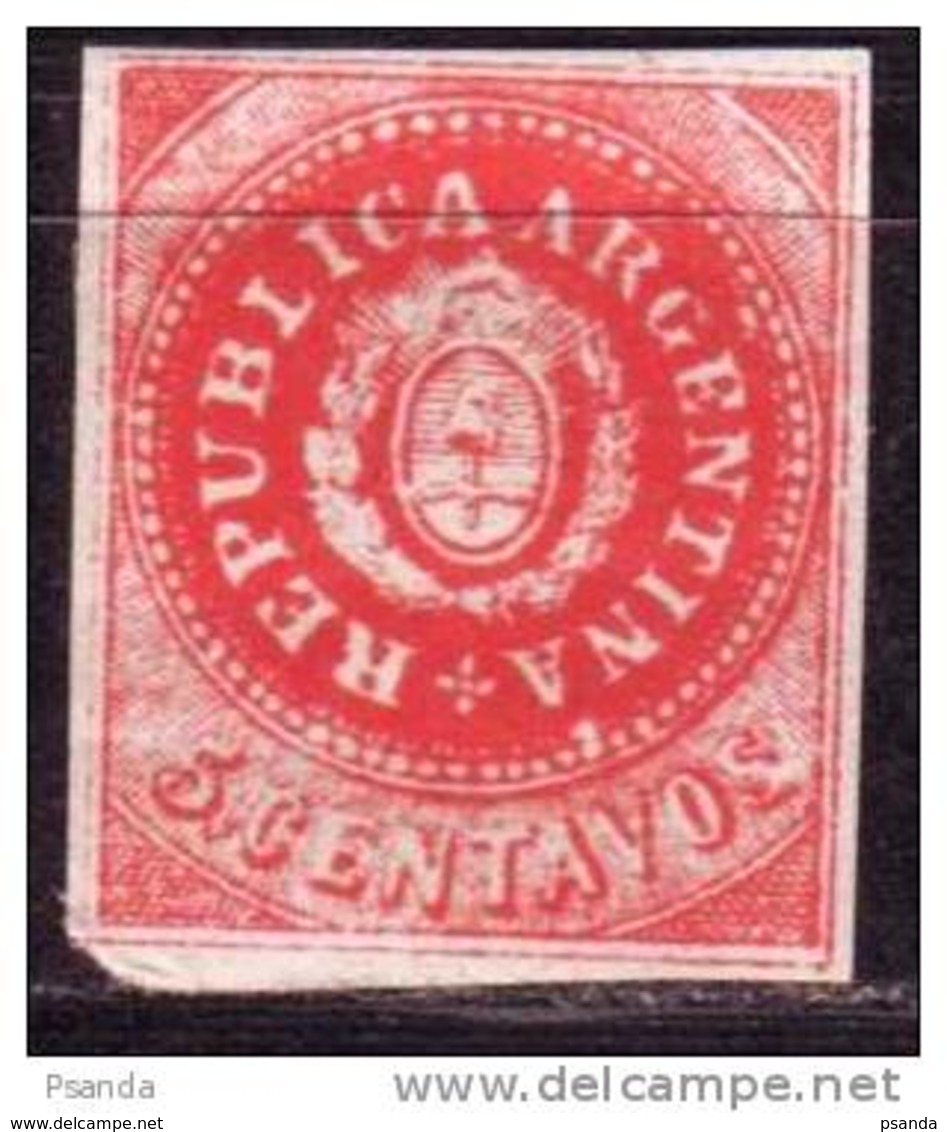 Argentina 1862 Scott A3  5 MLH  * - Unused Stamps