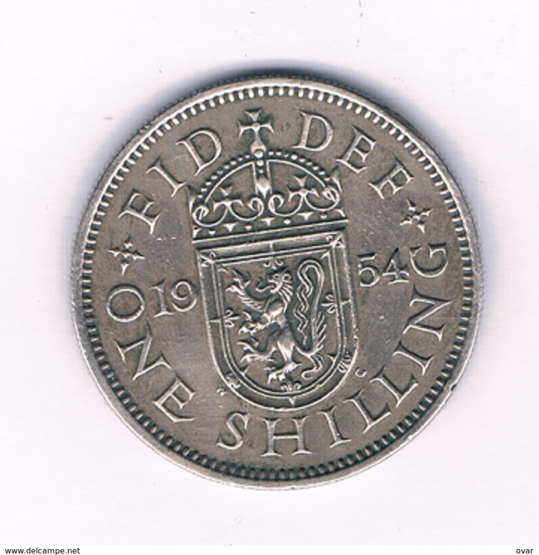 1 SHILLING 1954 (scotland) GROOT BRITANNIE /1620/ - I. 1 Shilling