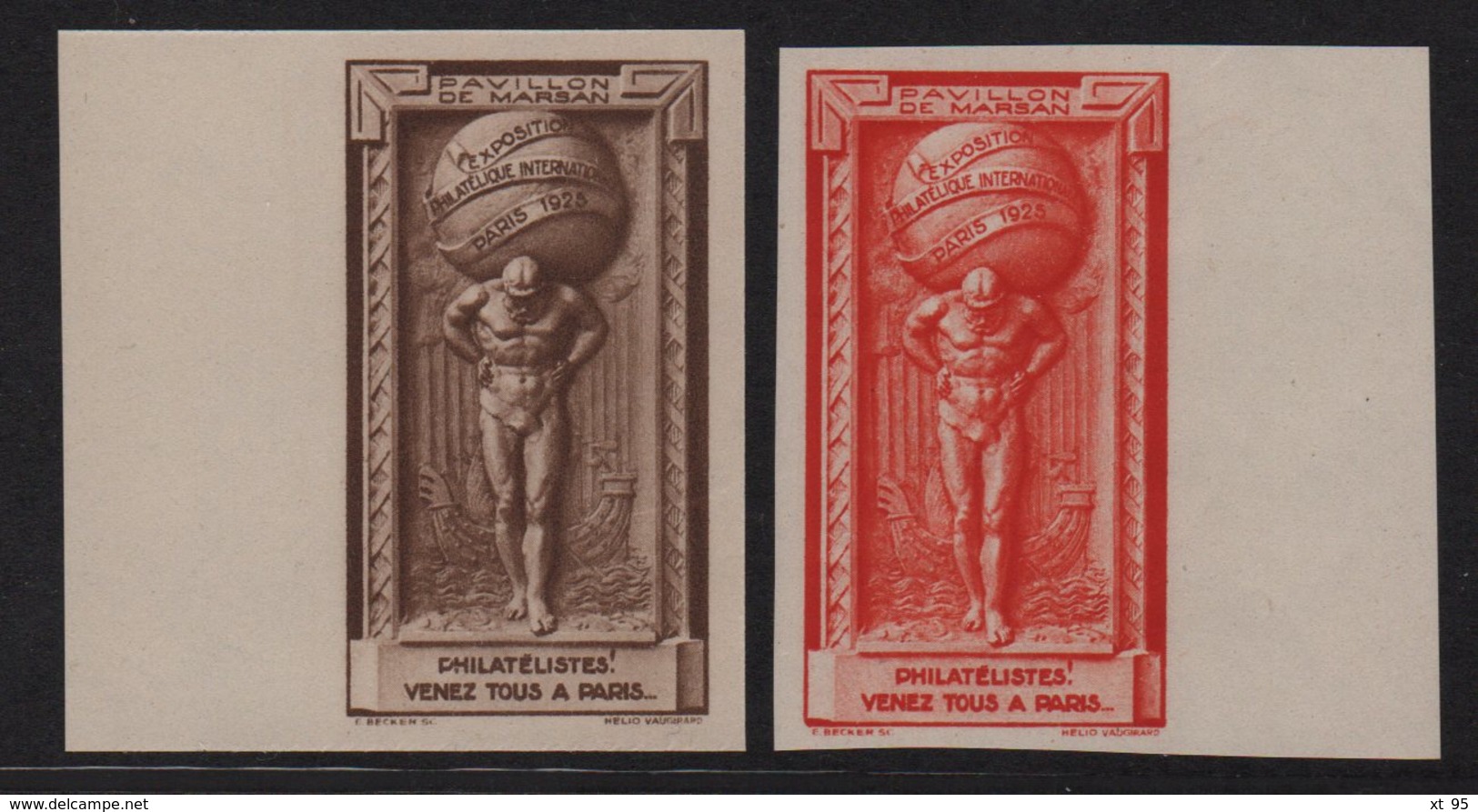 Exposition Philatelique Paris 1925 - Neufs Sans Charniere - Exposiciones Filatelicas