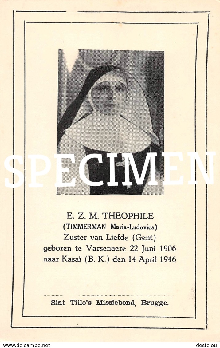 E.Z.M. Theophile - Timmerman Maria-Ludovica - Varsenare - Jabbeke