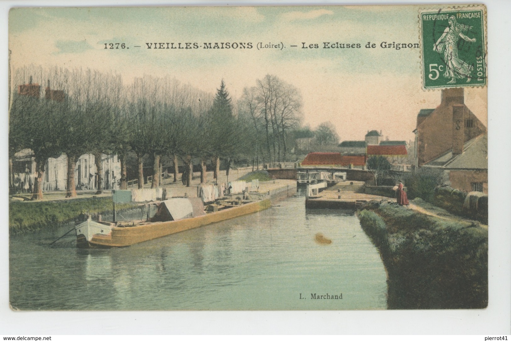 VIEILLES MAISONS - Les Ecluses De Grignon (péniche ) - Sonstige & Ohne Zuordnung