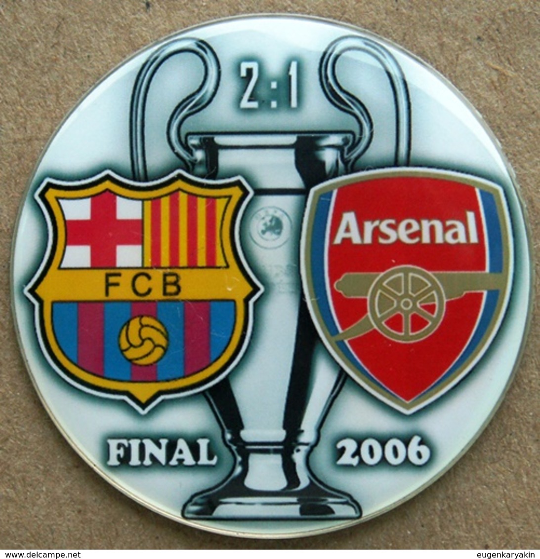 Pin Champions League UEFA Final 2006 Barcelona Vs Arsenal London - Fútbol