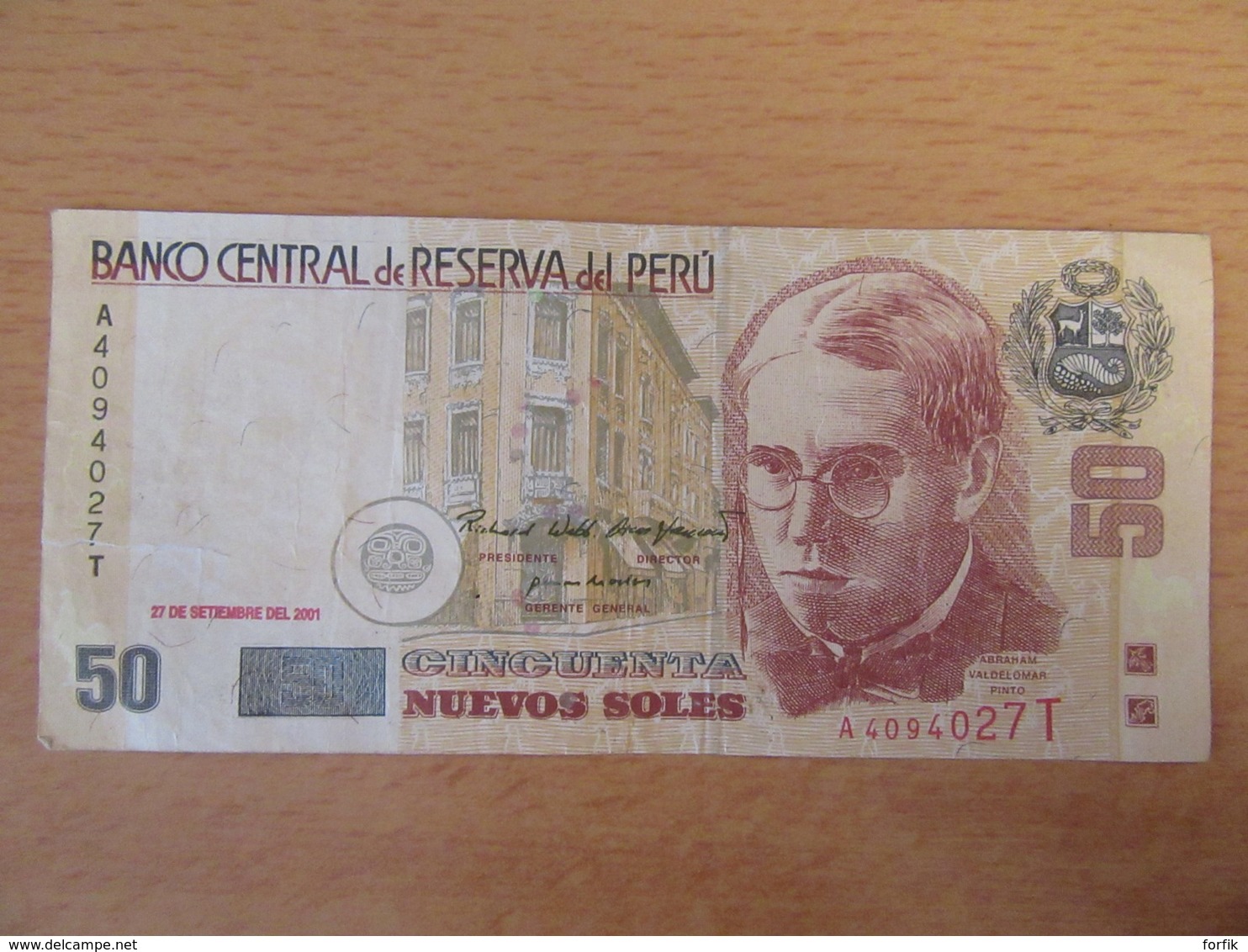 Pérou / Peru - Billet 50 (Cincuenta) Nuevos Soles 2001 - Pérou