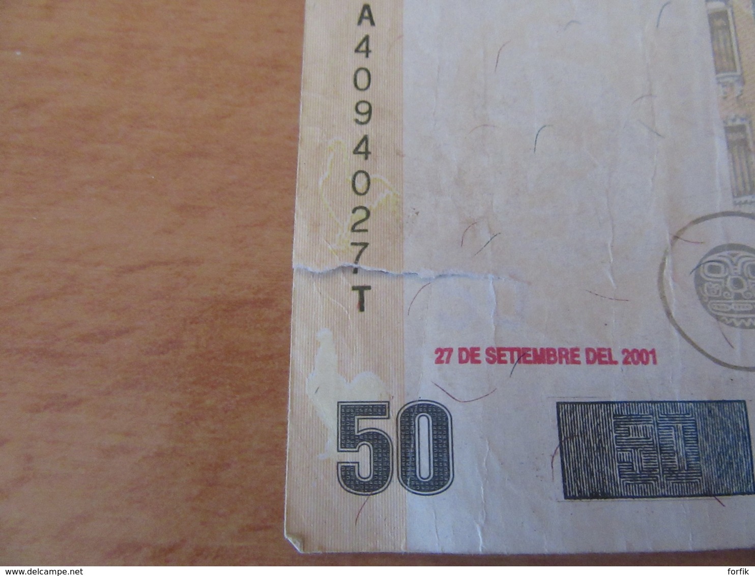 Pérou / Peru - Billet 50 (Cincuenta) Nuevos Soles 2001 - Peru