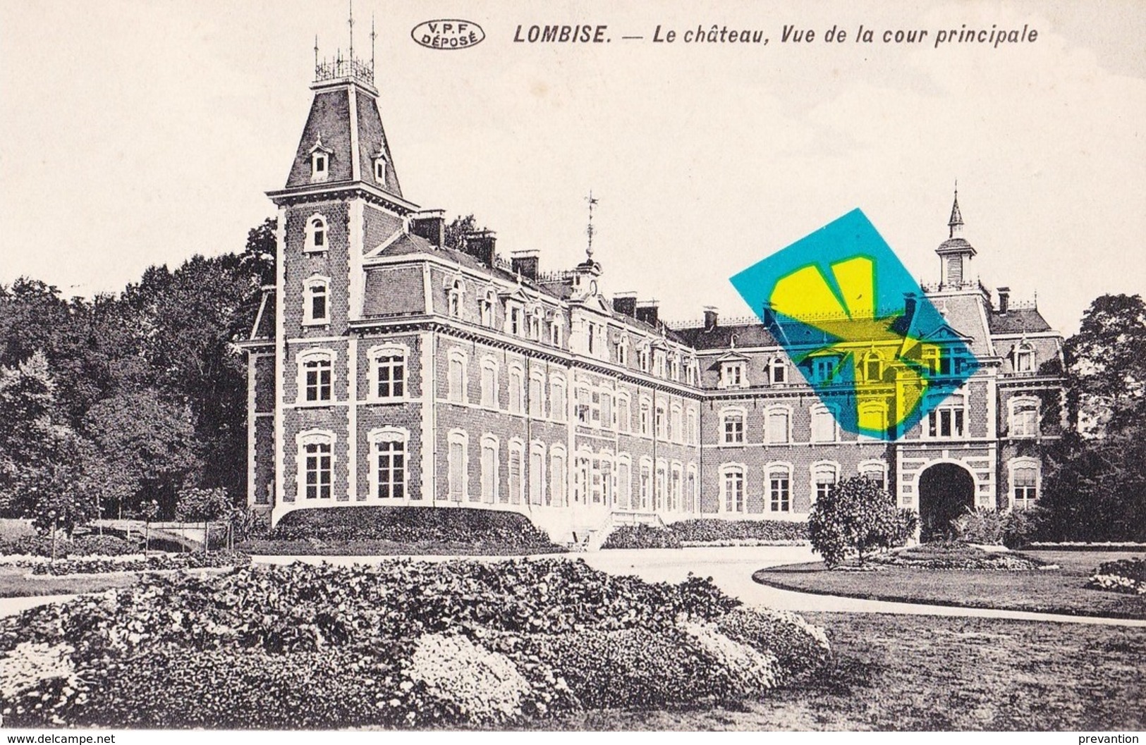 LOMBISE - Le Château, Vue De La Cour Principale - Carte Circulé - Lens