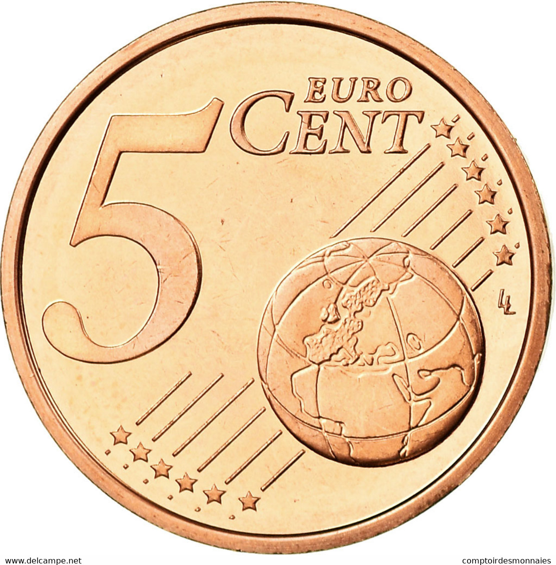 Chypre, 5 Euro Cent, 2009, SPL, Copper Plated Steel, KM:80 - Chypre