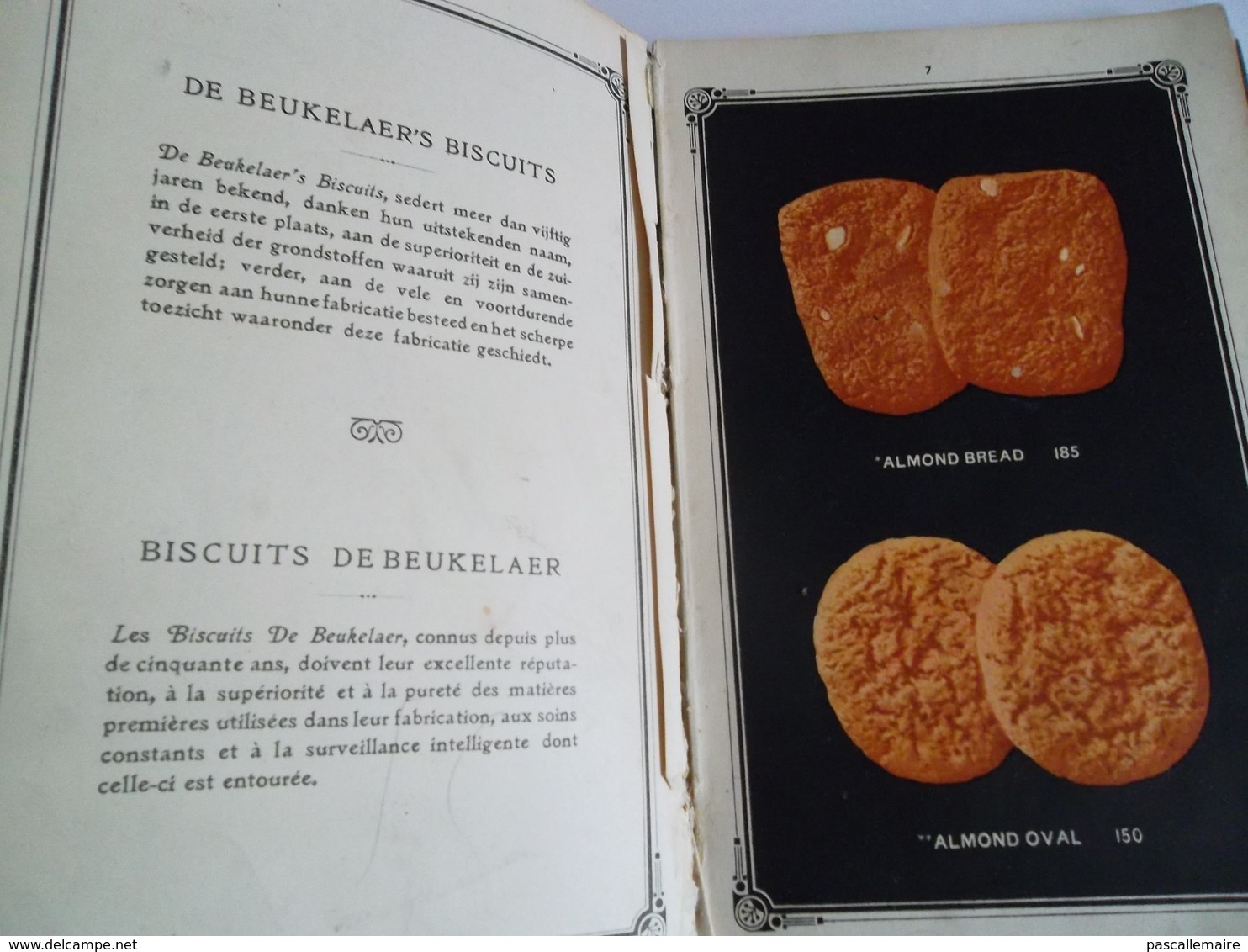 catalogue des biscuits et chocolats DE BEUKELAER'S 1923 imprimerie de Rycker Bruxelles