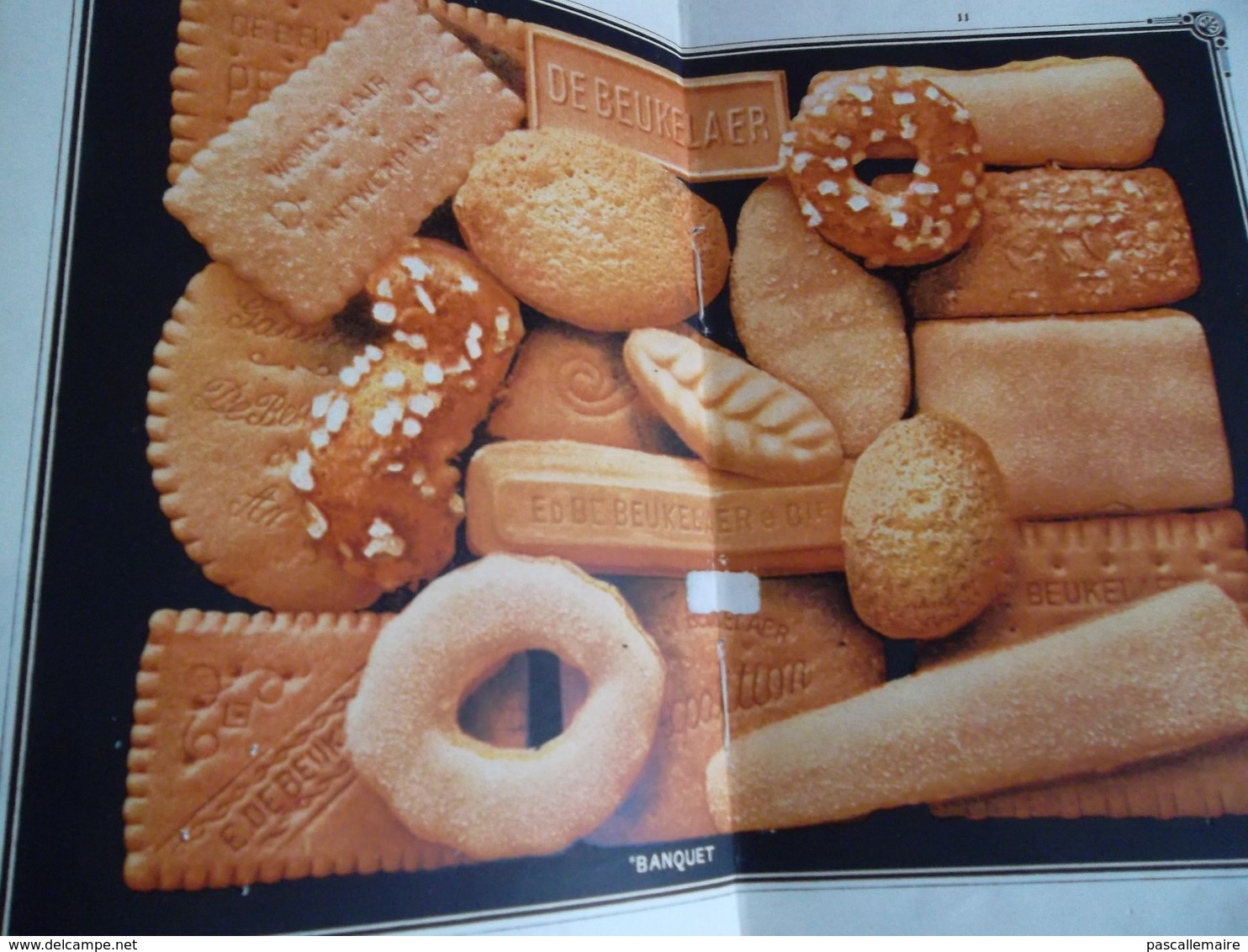 catalogue des biscuits et chocolats DE BEUKELAER'S 1923 imprimerie de Rycker Bruxelles