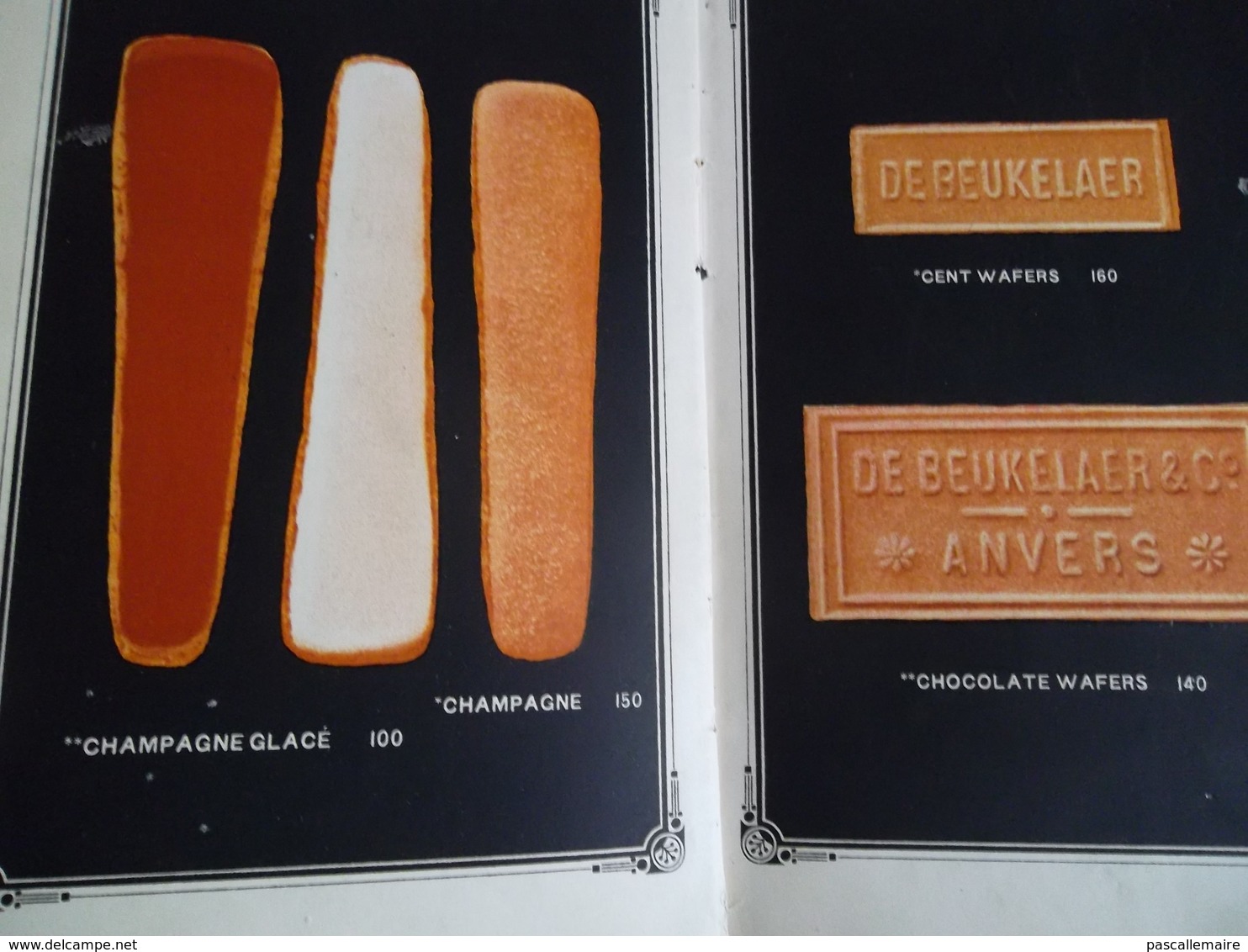 catalogue des biscuits et chocolats DE BEUKELAER'S 1923 imprimerie de Rycker Bruxelles