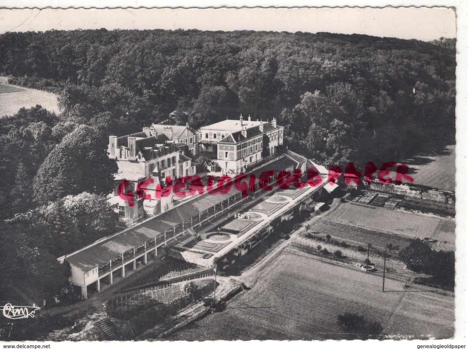 37 - REUGNY - VUE AERIENNE  CHATEAU DE LAUNAY - 1953 - INDRE ET LOIRE - Reugny