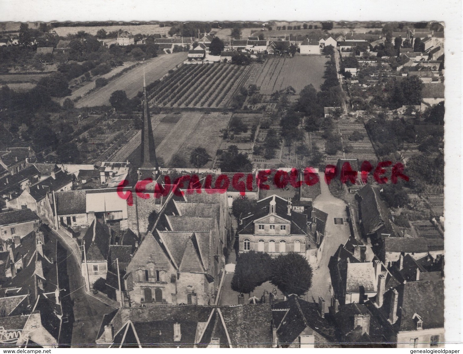 37 - NEUILLE PONT PIERRE - VUE GENERALE EGLISE - RARE  1967- INDRE ET LOIRE - Neuillé-Pont-Pierre