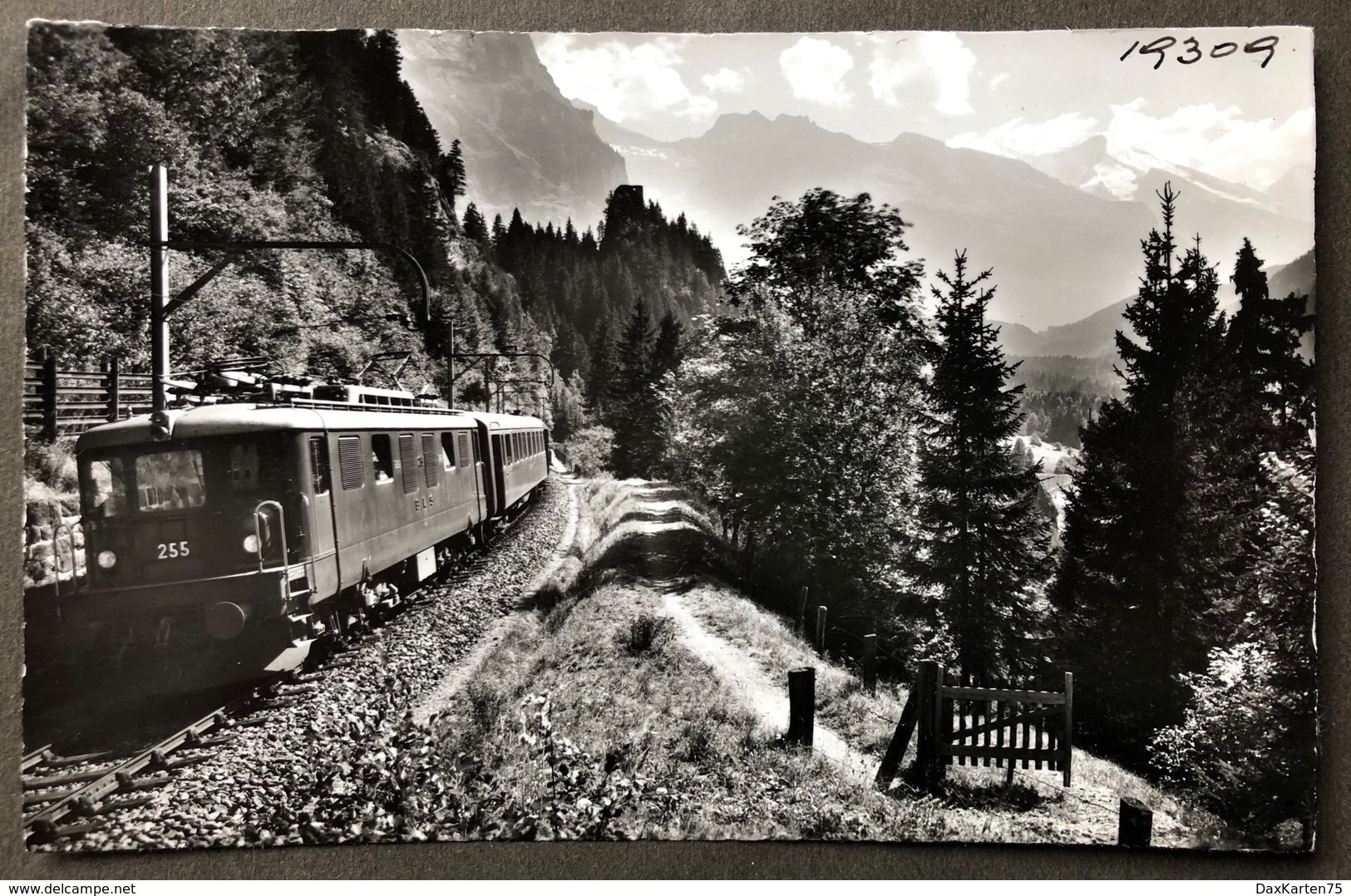 Lötschbergbahn Im Kandertal/Photo Gyger Adelboden/ Bitte Rückseite Beachten - Adelboden