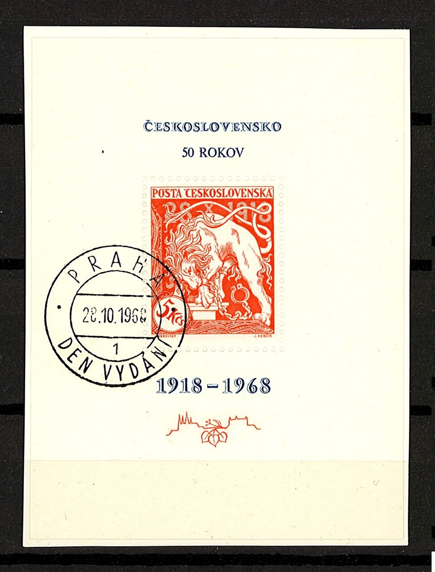 CSSR 1968 Michel: 1831 - Block 30 - Canceled - Gebraucht