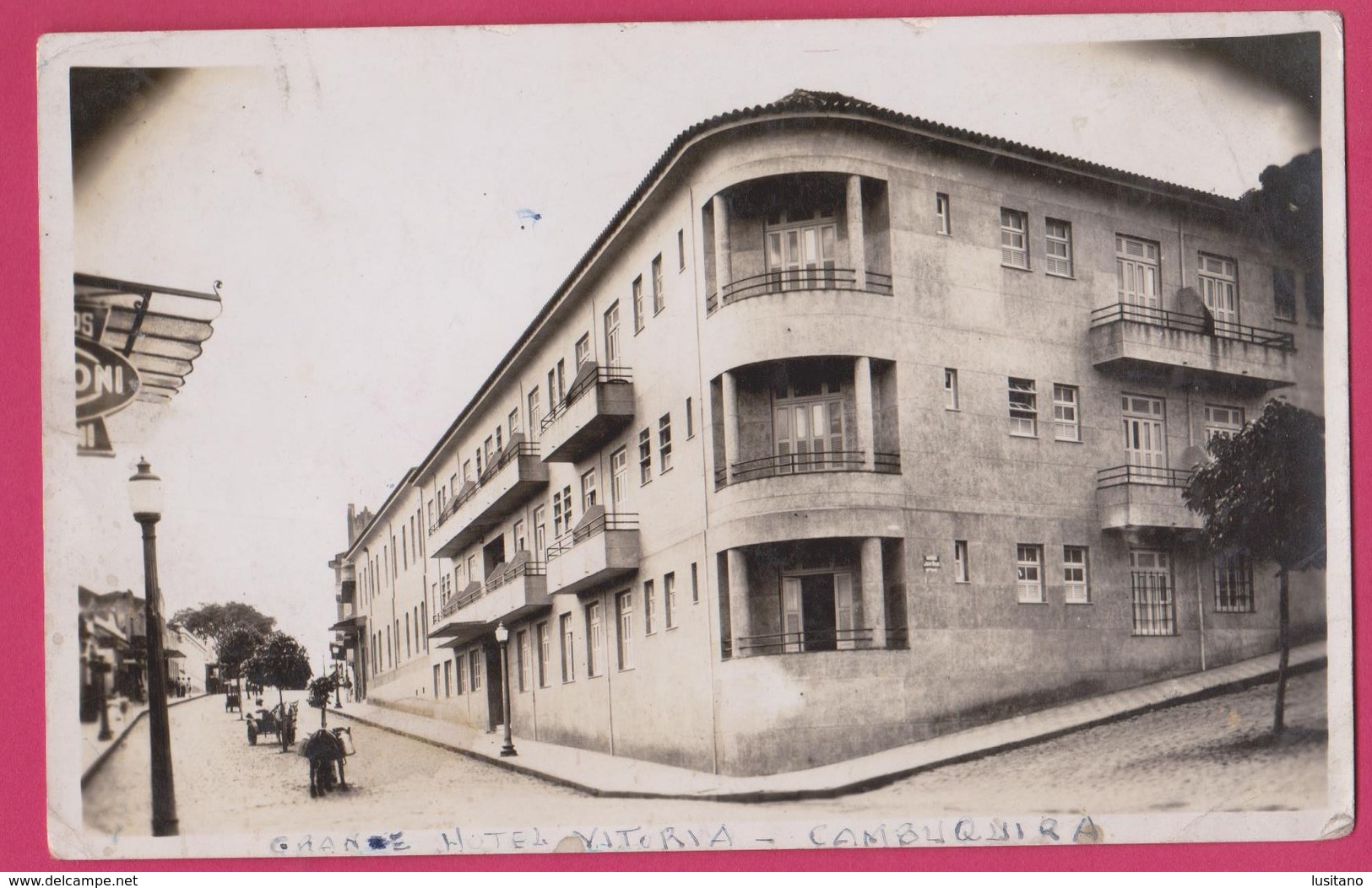 Cambuquira, Grande Hotel , Minas Gerais,  Real Photo Postcard 1950s Brasil - Belo Horizonte