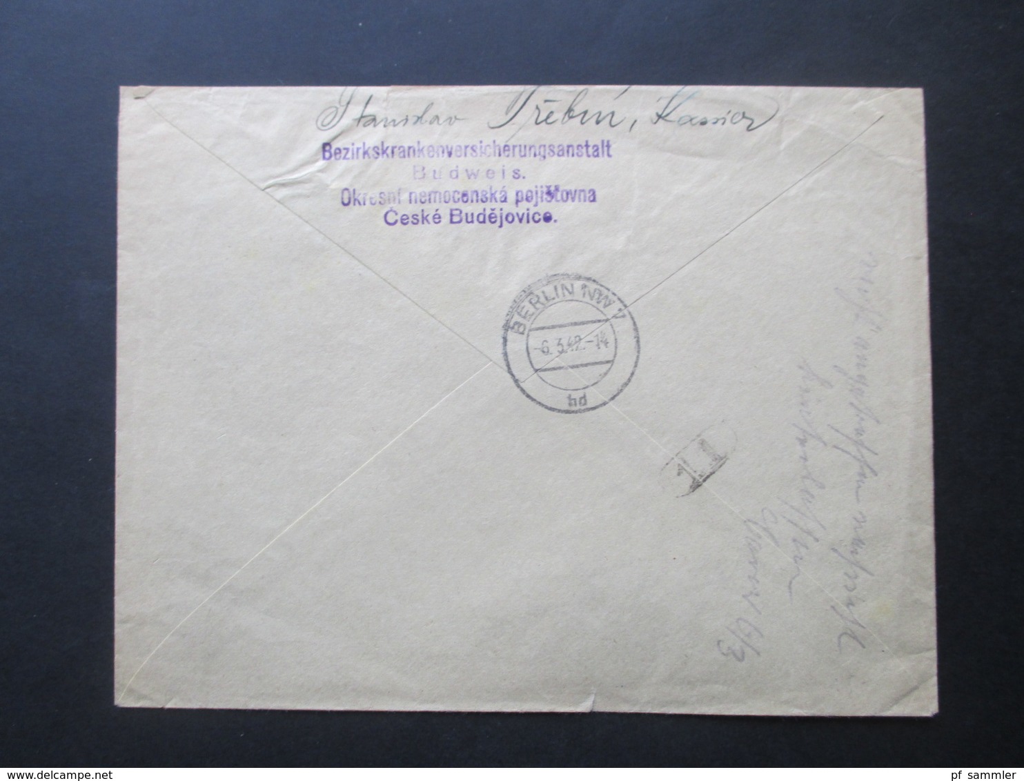 Böhmen Und Mähren 1942 MiF Einschreiben / Durch Eilboten Spesne Zweisprachiger R-Zettel Budweis 1 Ceske Budejovice 1 - Brieven En Documenten