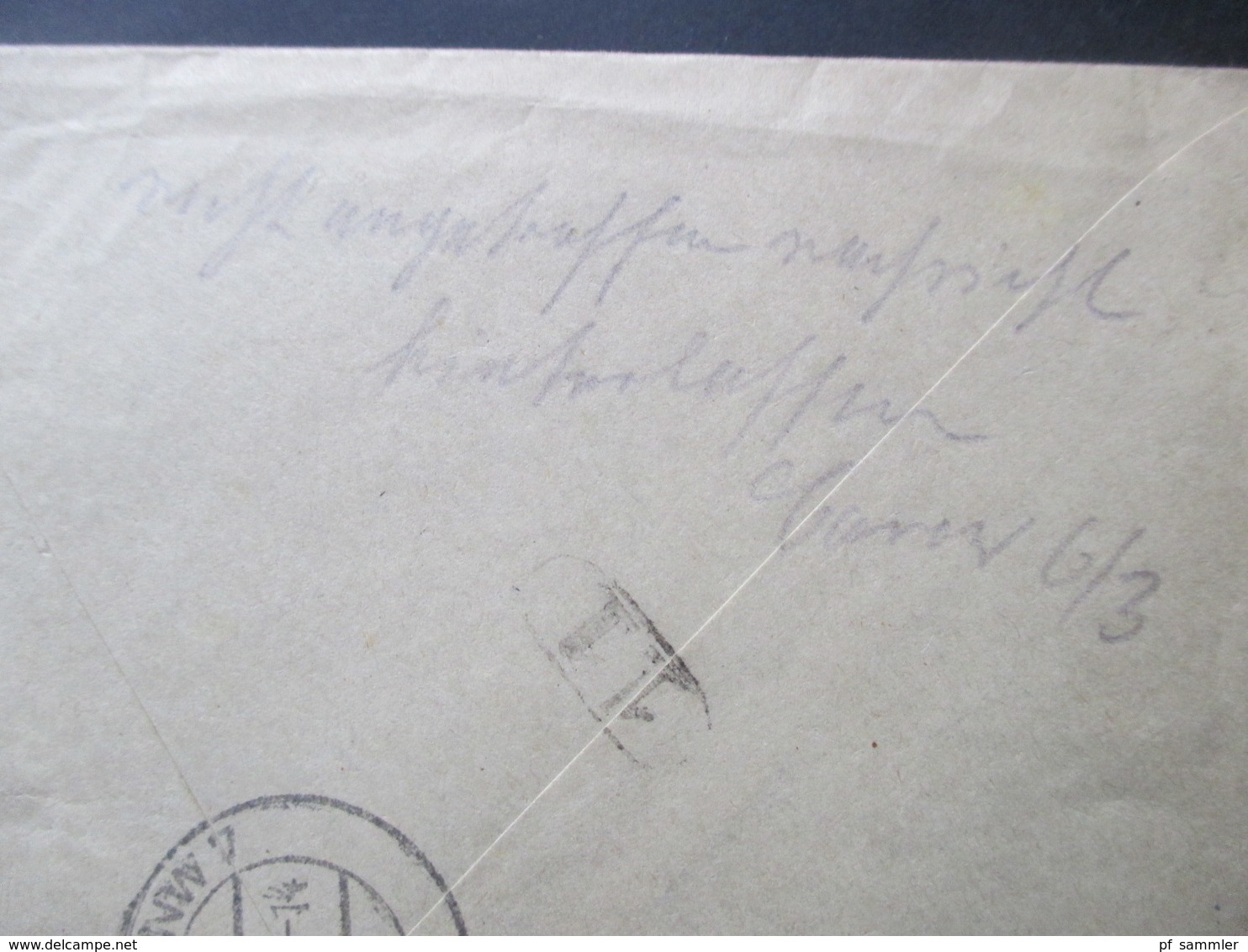 Böhmen und Mähren 1942 MiF Einschreiben / durch Eilboten Spesne zweisprachiger R-Zettel Budweis 1 Ceske Budejovice 1