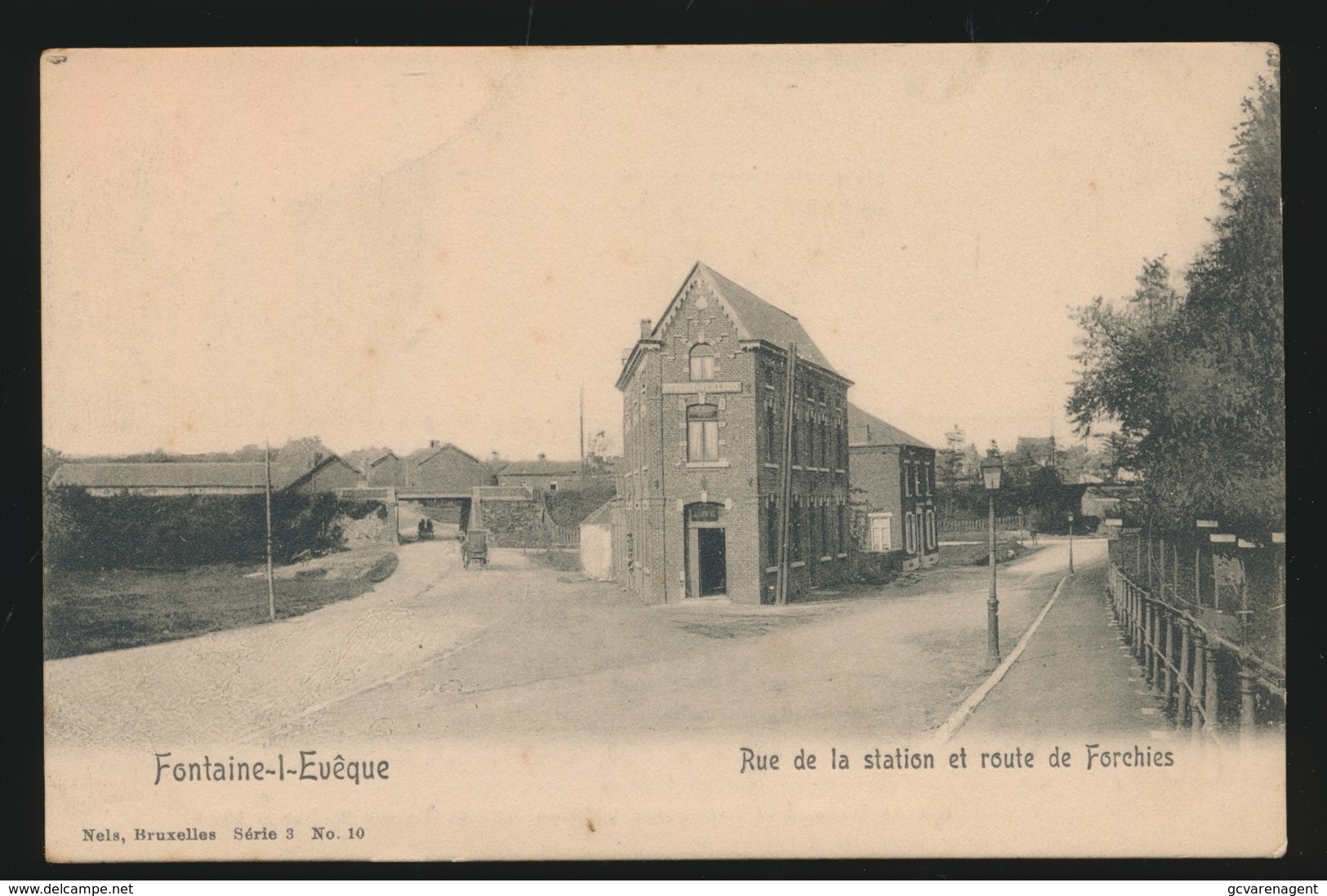 FONTAINE L'EVEQUE  RUE DE LA STATION ET ROUTE DE FORCHIES - Fontaine-l'Evêque