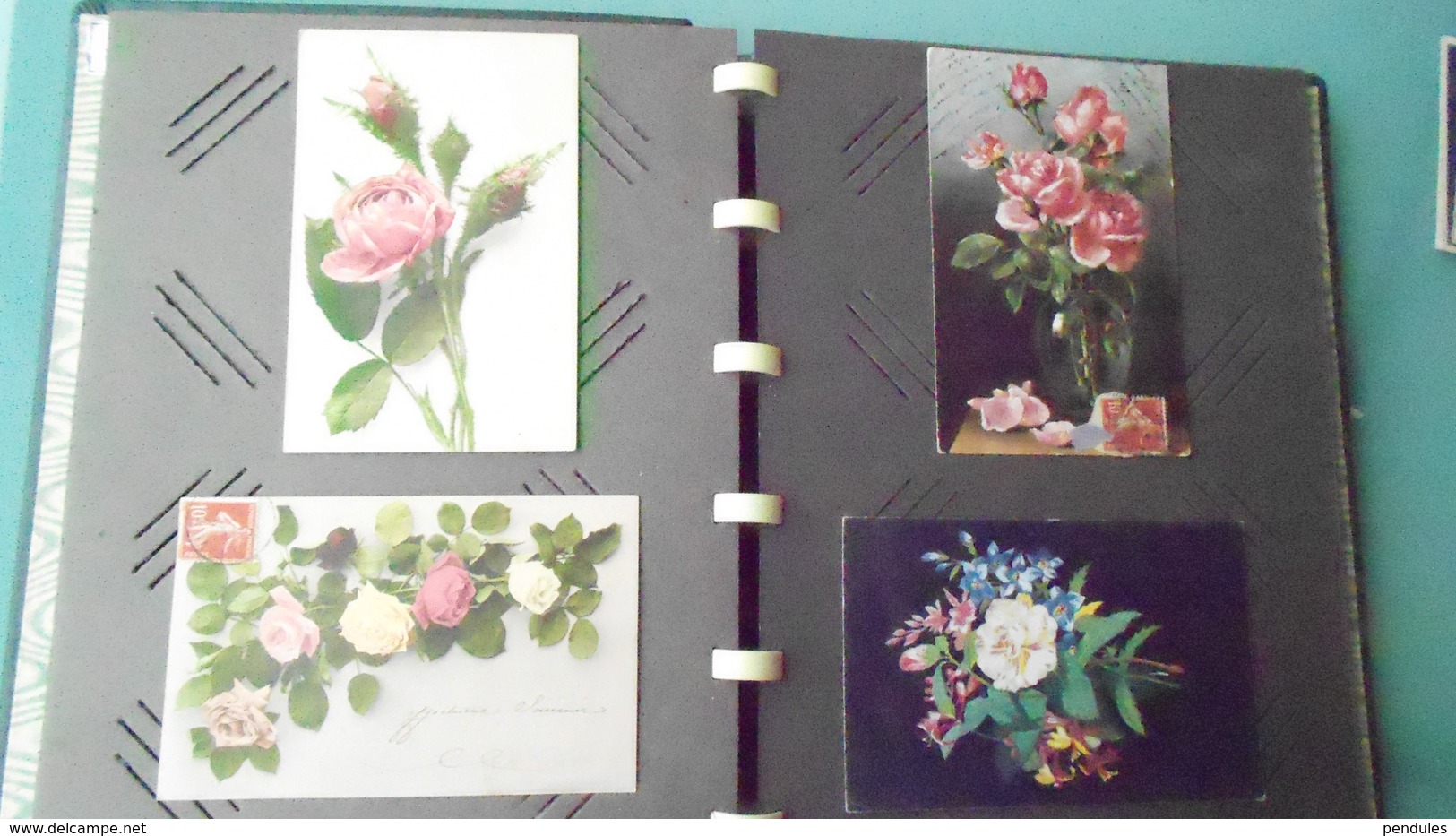 TH	LOT DE 16 CARTES  DE FLEURS 	N° DE CASIER 	492	CIRCULE - Fleurs