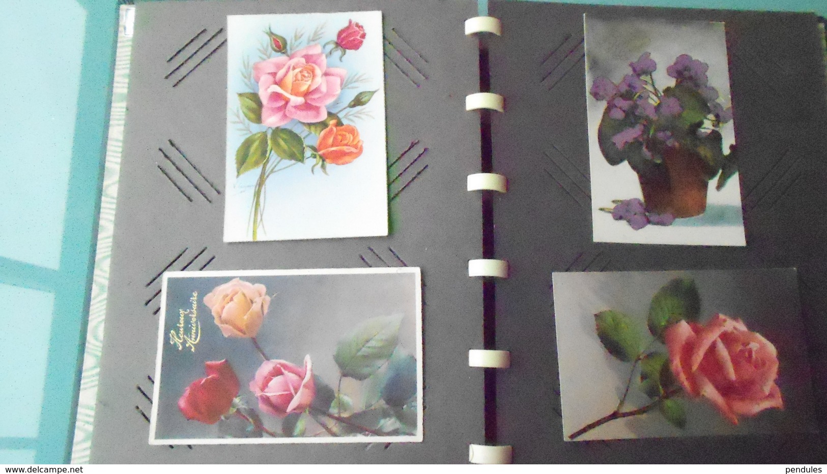 TH	LOT DE 16 CARTES  DE FLEURS 	N° DE CASIER 	492	CIRCULE - Fleurs