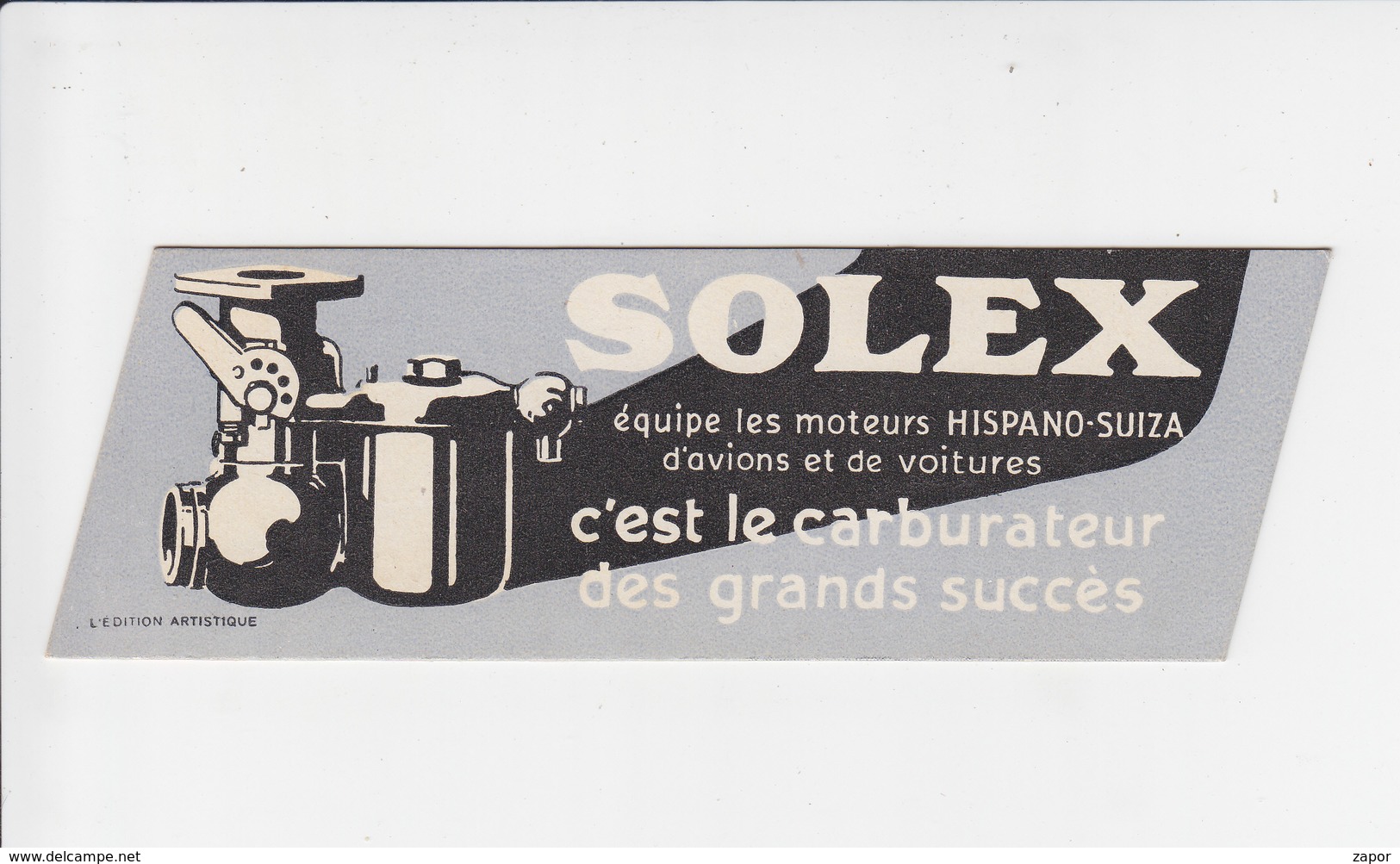 Bladwijzer / Signet / Bookmark - Solex Moteurs Hispano-Suiza / Costes Et Le Brix - Marque-Pages