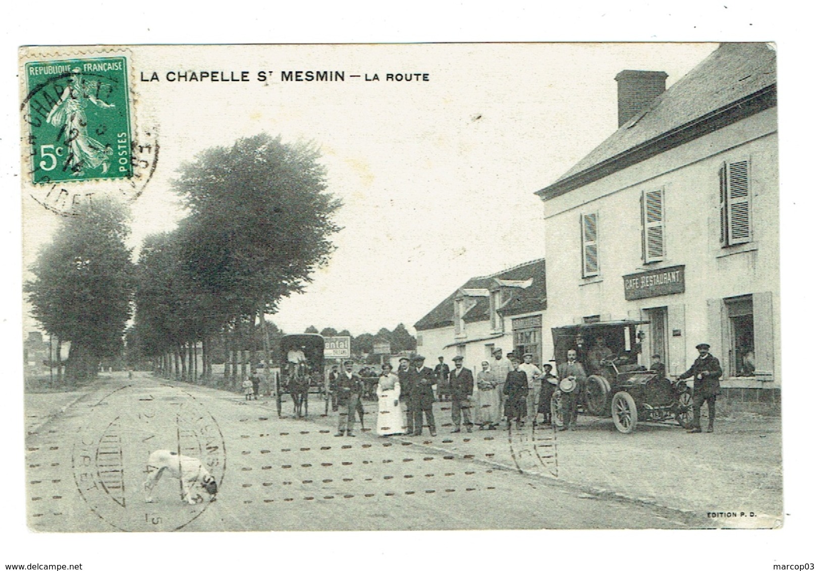 45 LOIRET LA CHAPELLE SAINT MESMIN La Route Beau Plan Avec Voiture - Autres & Non Classés