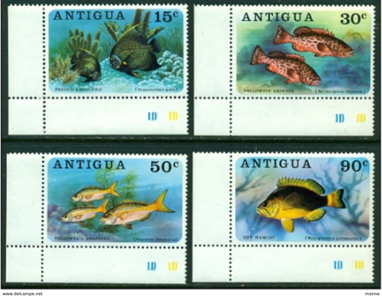 -Antigua-1976-"Fishes"  MNH (**) - Antigua And Barbuda (1981-...)