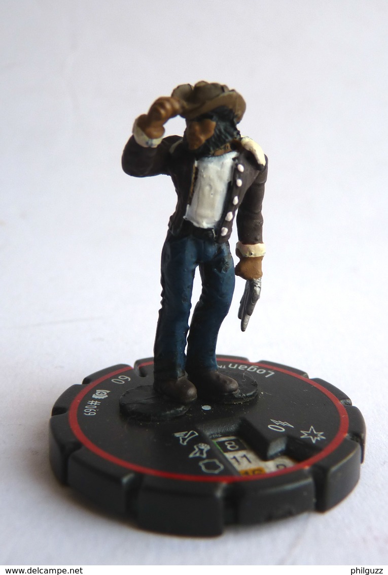 FIGURINE HEROCLIX MARVEL LOGAN  SERVAL  Rareté 4 Socle ROUGE - Marvel Heroes