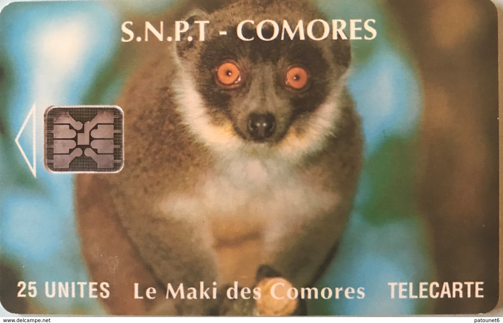 COMORES  -  Chip Card  -  SNPT Des Comores  - Maki -  SC5  - 25 Unités - Comoren