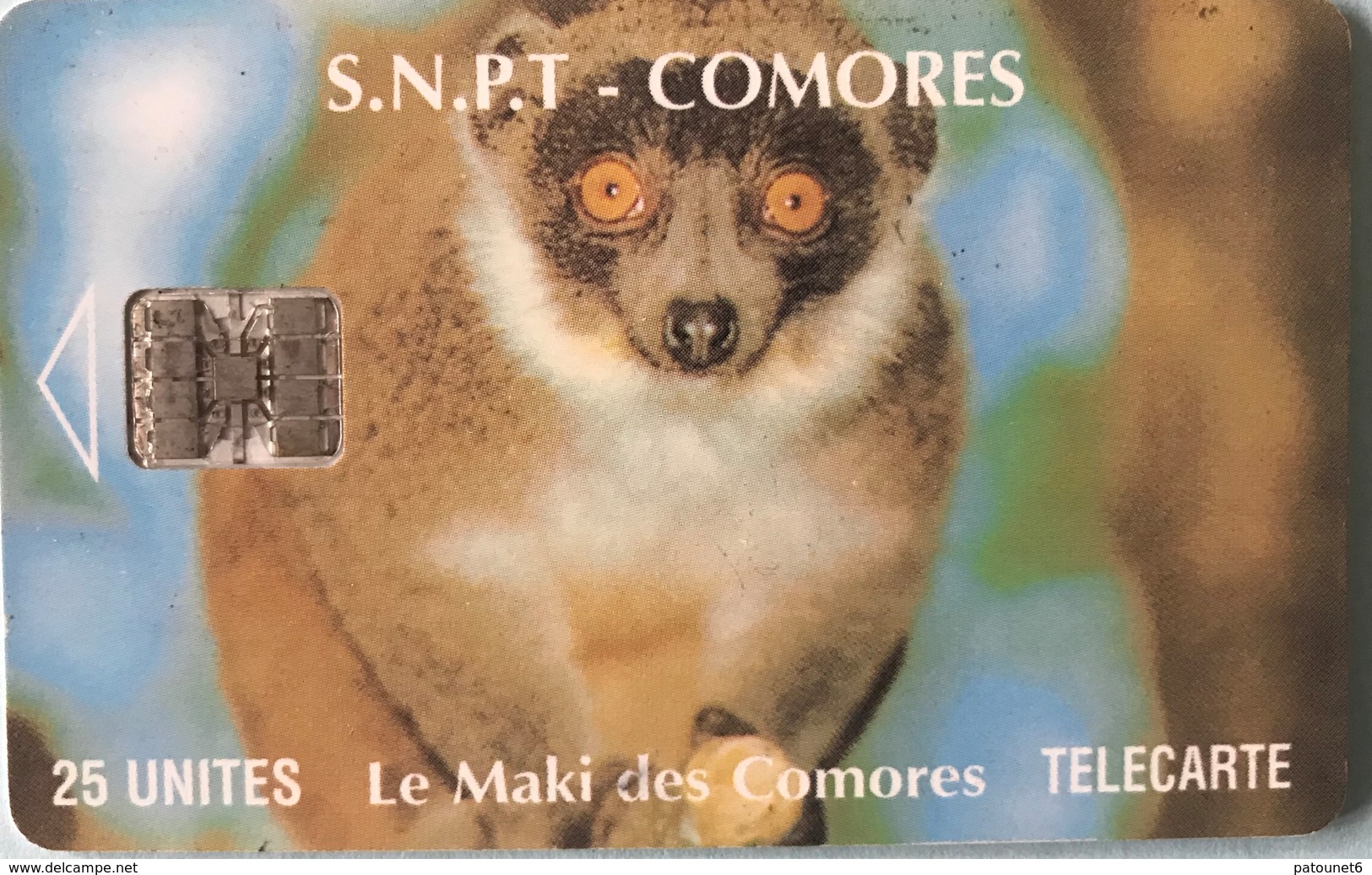 COMORES  -  Chip Card  -  SNPT Des Comores  - Maki -  SC7  - 25 Unités - Comoros