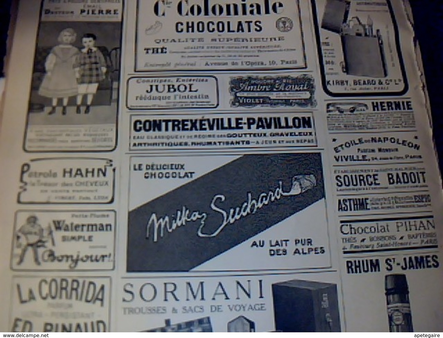 Publicité De Presse 30 X 40 Cm Année 1911 Pneus CONTINENTAL Paris Usines à Clichy VS DIfferentes Pubs Cf Photos - Publicités