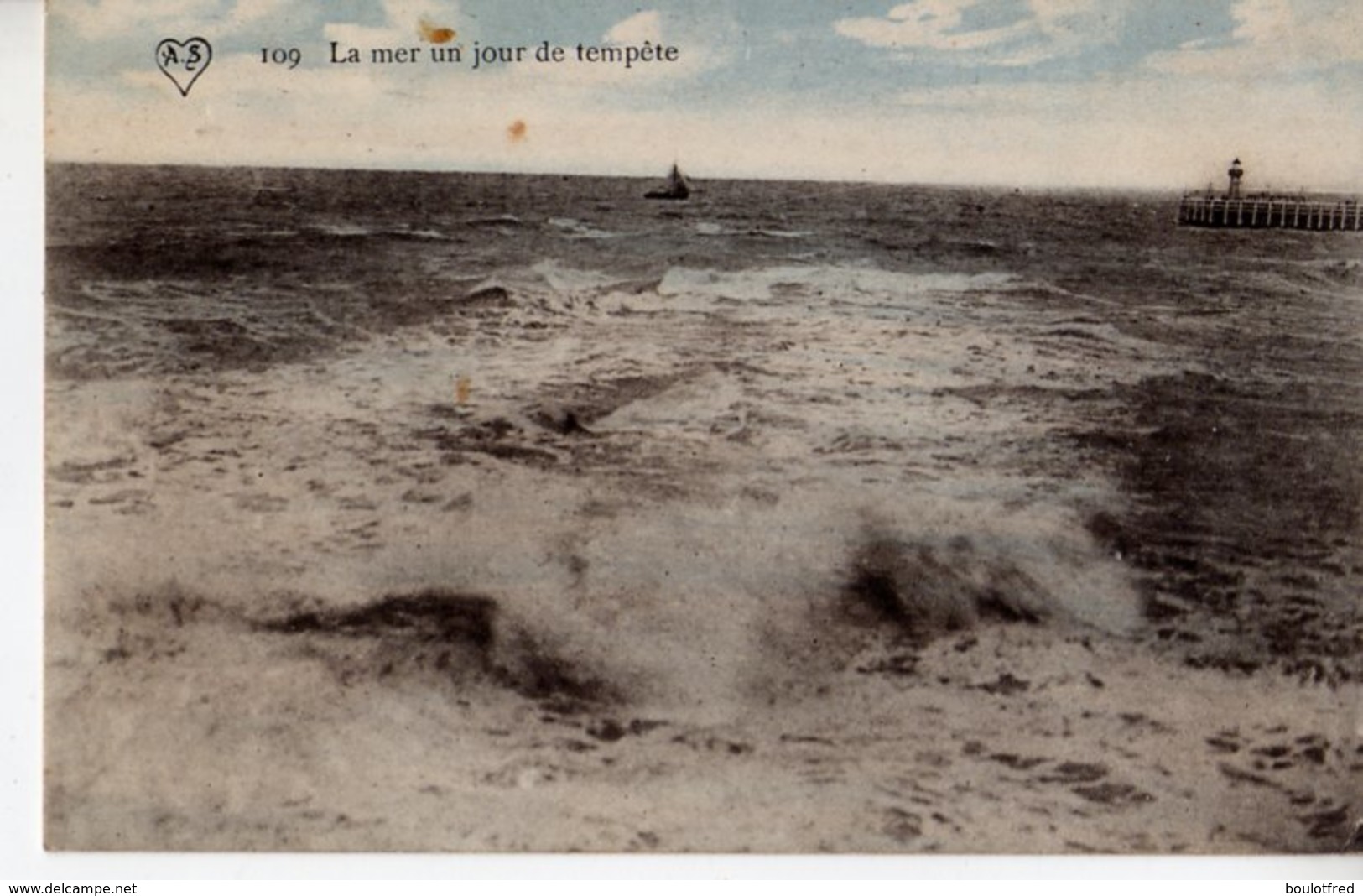 Ostende - Oostende -  Port De Pêcheurs - Barques De Pêche - La Mer Un Jour De Tempête 1913 - Oostende