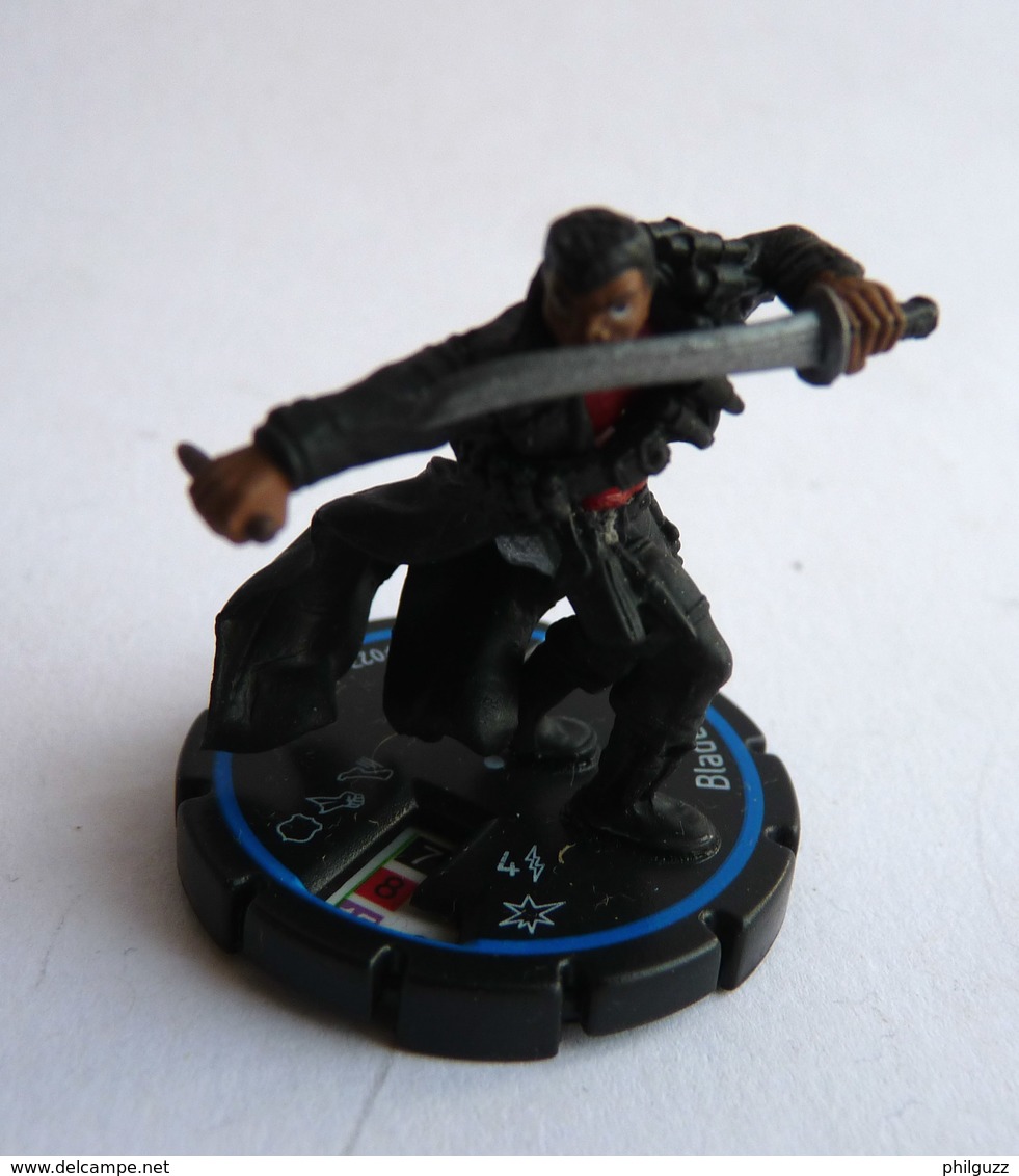 FIGURINE HEROCLIX MARVEL BLADE Rareté 3 Socle BLEU (1) - Gli Eroi Della Marvel