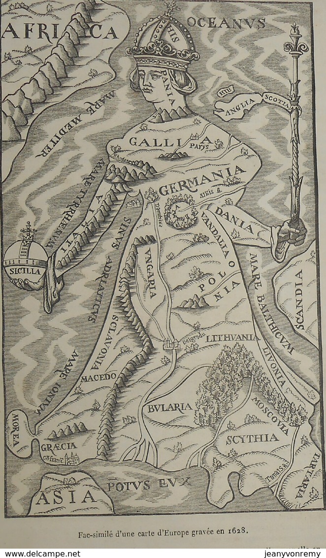 Magasin Pittoresque. Livraison N°47.Fac-similé D'une Carte D'Europe Gravée En 1628. Un Pigeonnier-Clapier. 1849 - Revues Anciennes - Avant 1900