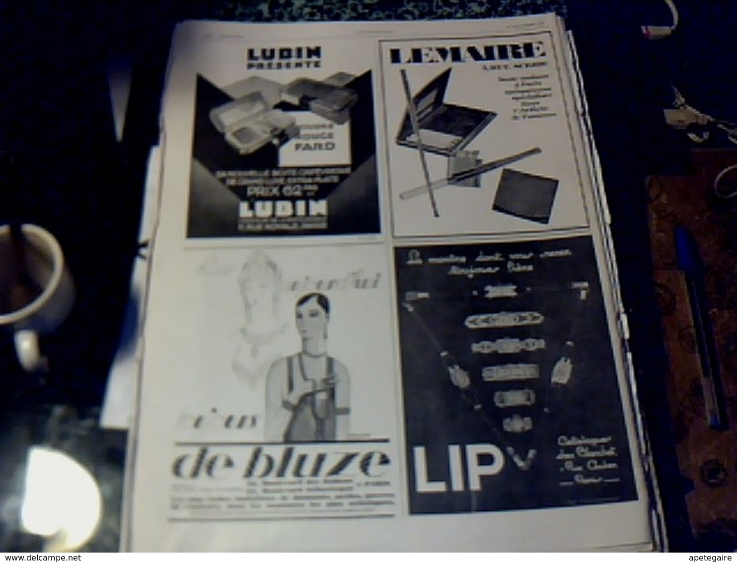 Publicité De Presse 30 X 40 Cm Année 1928 Phono _radio LL Vs Différentes Pubs Voir Photos - Publicités
