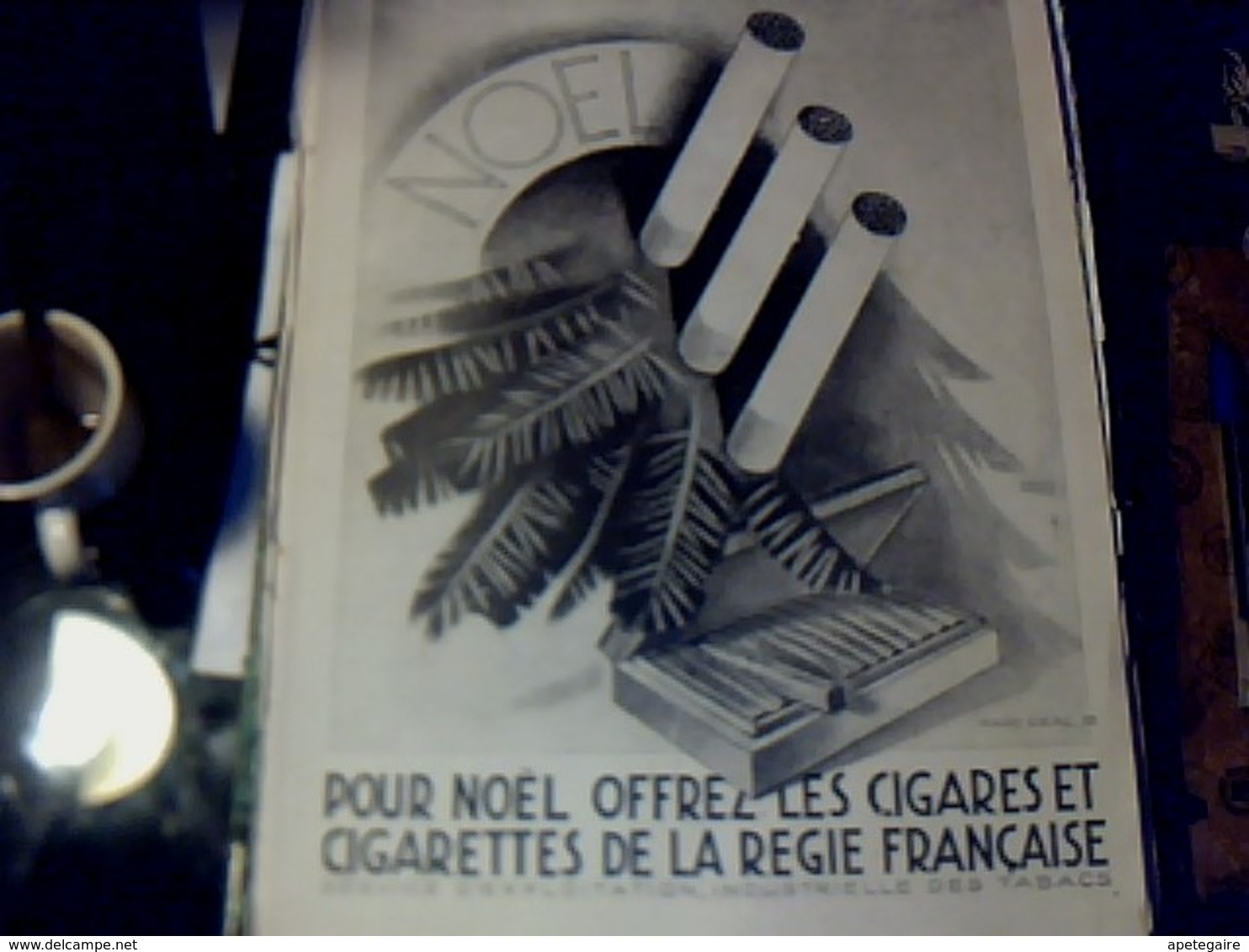 Publicité De Presse 30 X 40 Cm Année 1928 Cigarette & Cigares Noël Vs Parfum WURTH - Publicités