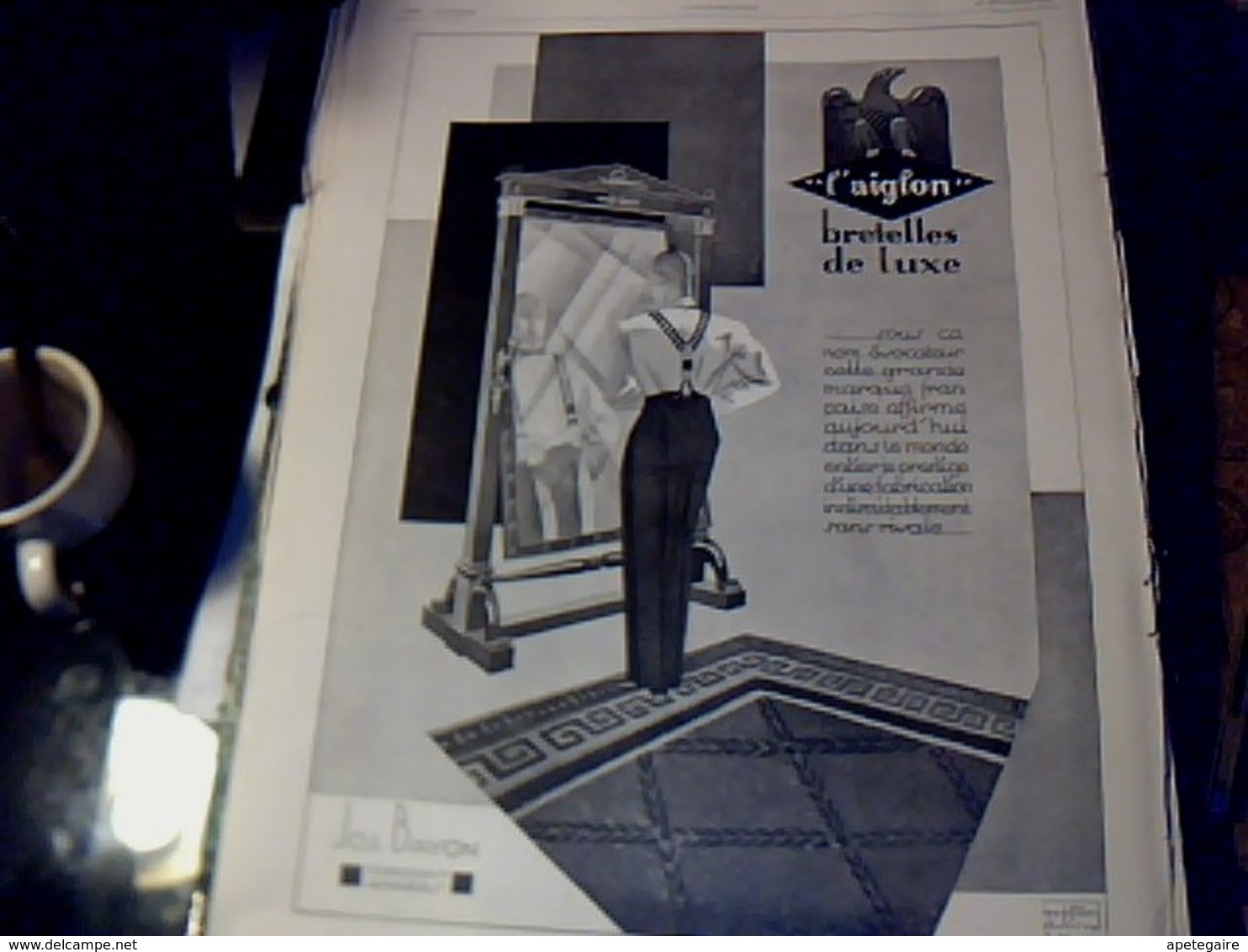 Publicité De Presse 30 X 40 Cm Année 1928 Cigarette & Cigares Noël Vs Parfum Isabey Vs Bretelles L'aiglon - Publicités