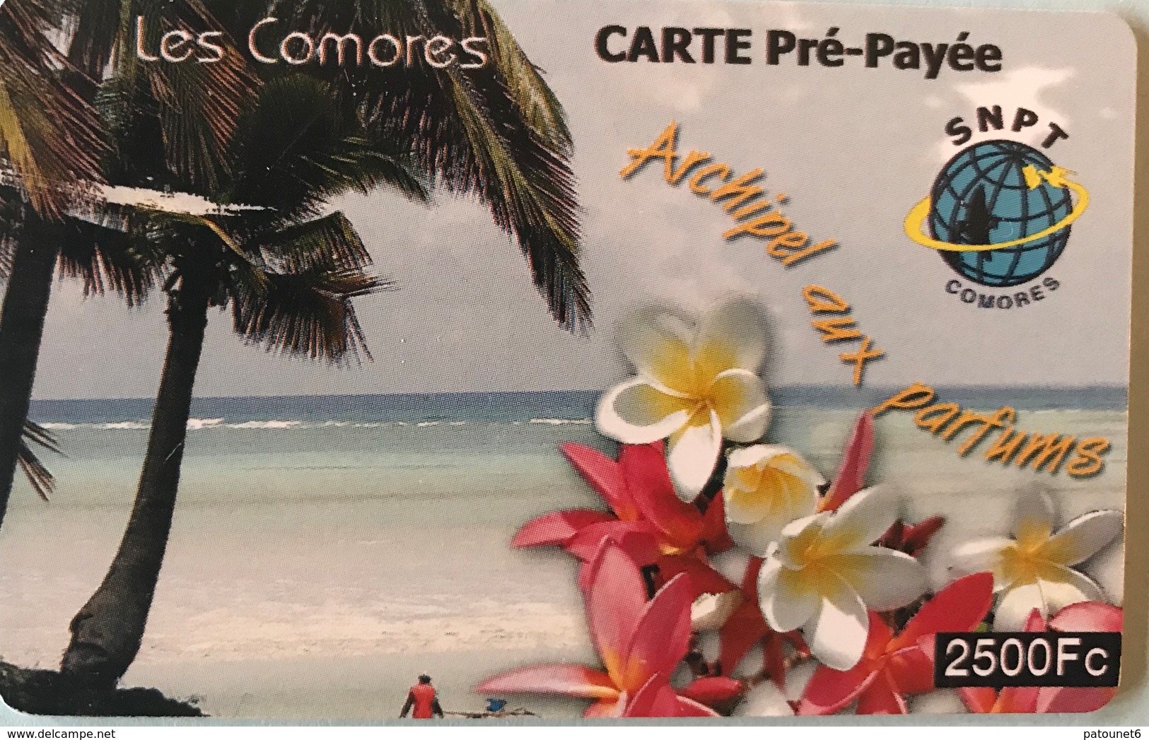 COMORES  - Prepaid  -  SNPT  - Archipel Au Parfum - 2.500 Fc - Komoren