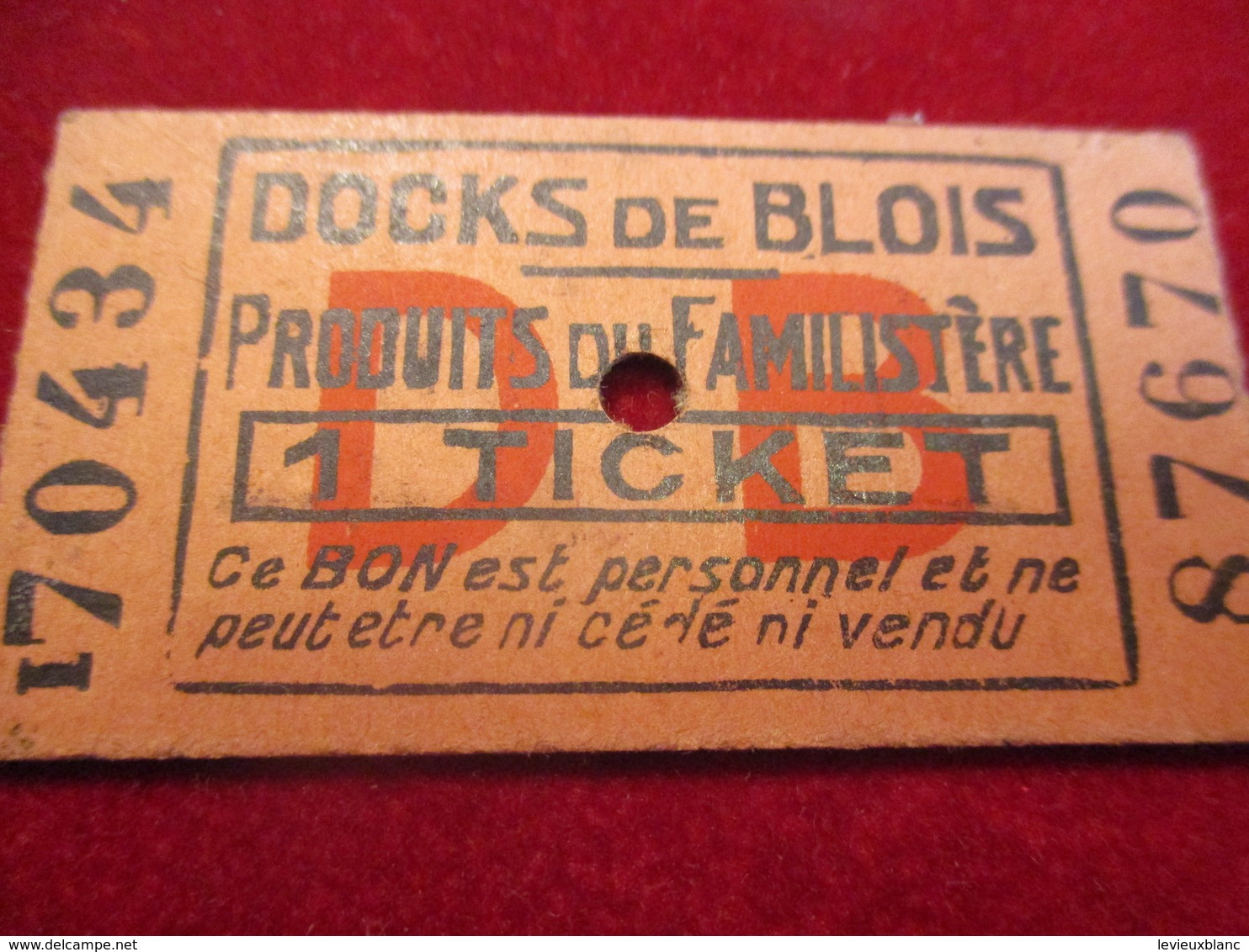 Carton De Nécessité/Bon Prime/DOCKS De BLOIS/Ce Bon étant Personnel Ne Peut être.../Vers 1920-1940      TCK188 - Altri & Non Classificati