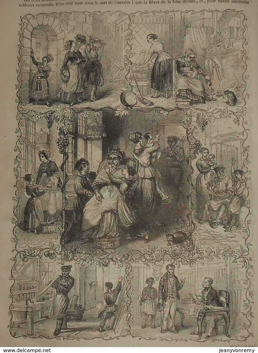 Magasin Pittoresque. Livraison N°51. Napoléon-Vendée. Les Deux Destinées. Ancien Chariot Pour Chauffer Des édifice. 1849 - Revues Anciennes - Avant 1900