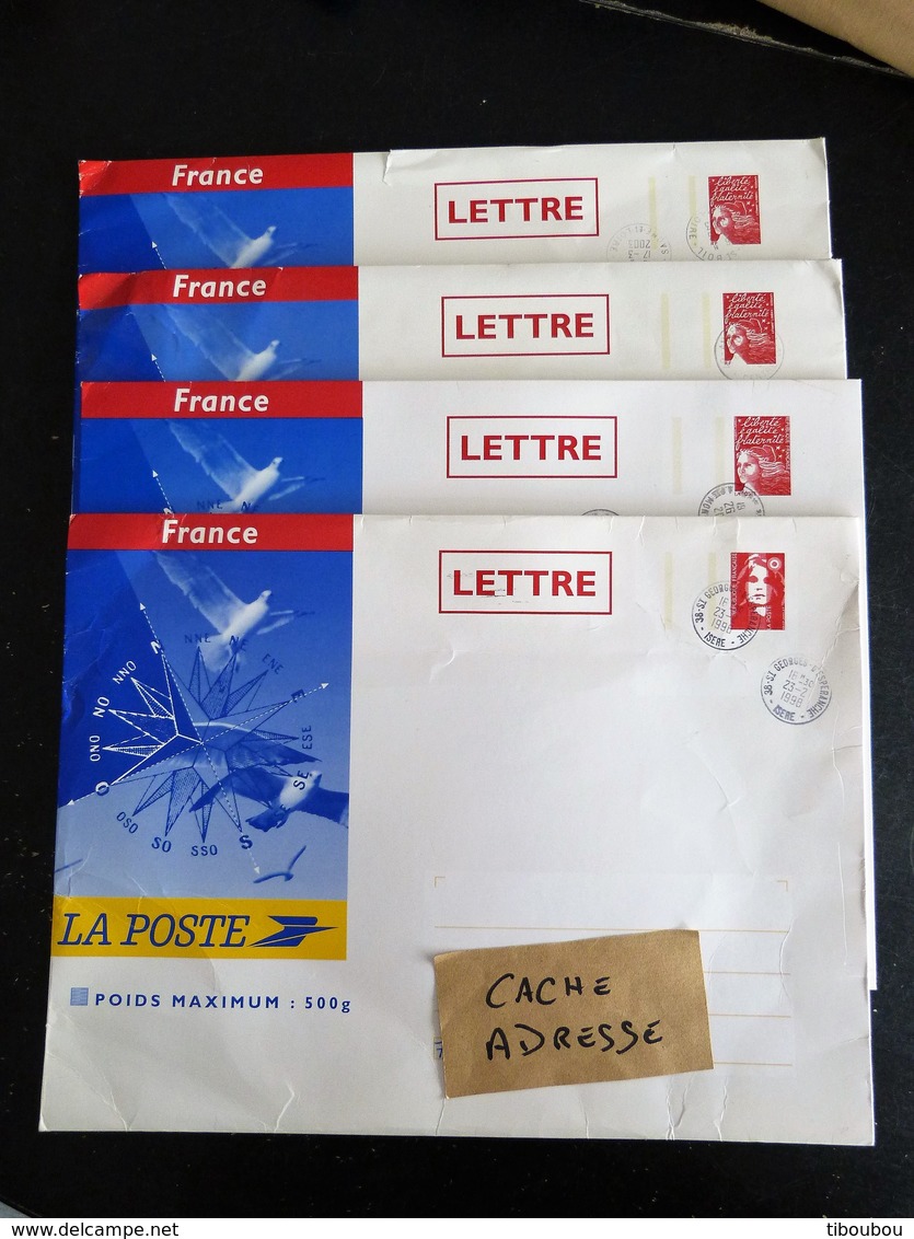 LOT VRAC FRANCE ENTIERS POSTAUX PRETS A POSTER PAP PRETS A EXPEDIER CHRONOPOST BREST 96 RENAULT SPECIMEN - VOIR SCANS