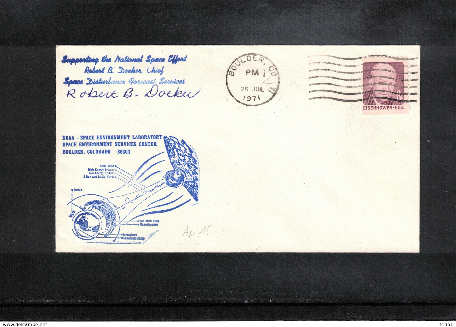 USA 1971 Space / Raumfahrt Apollo 15 Interesting Signed Cover - USA