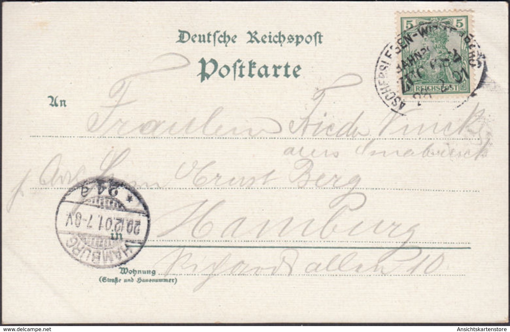 AK Gruss Aus Coswig Neumühle Bahnpost, Gelaufen 1901 - Coswig